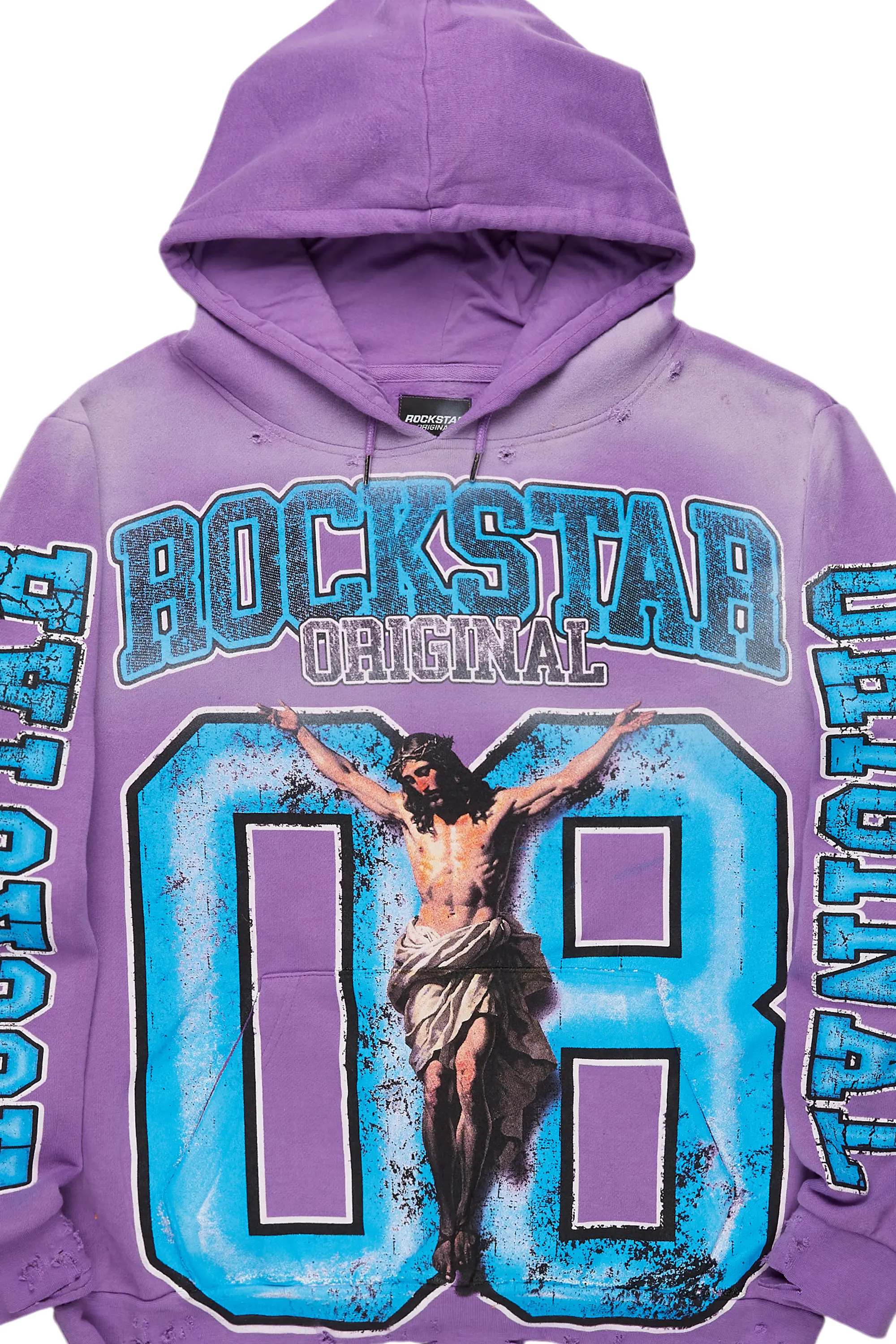 Fields Purple Distressed Graphic Hoodie - Image 8