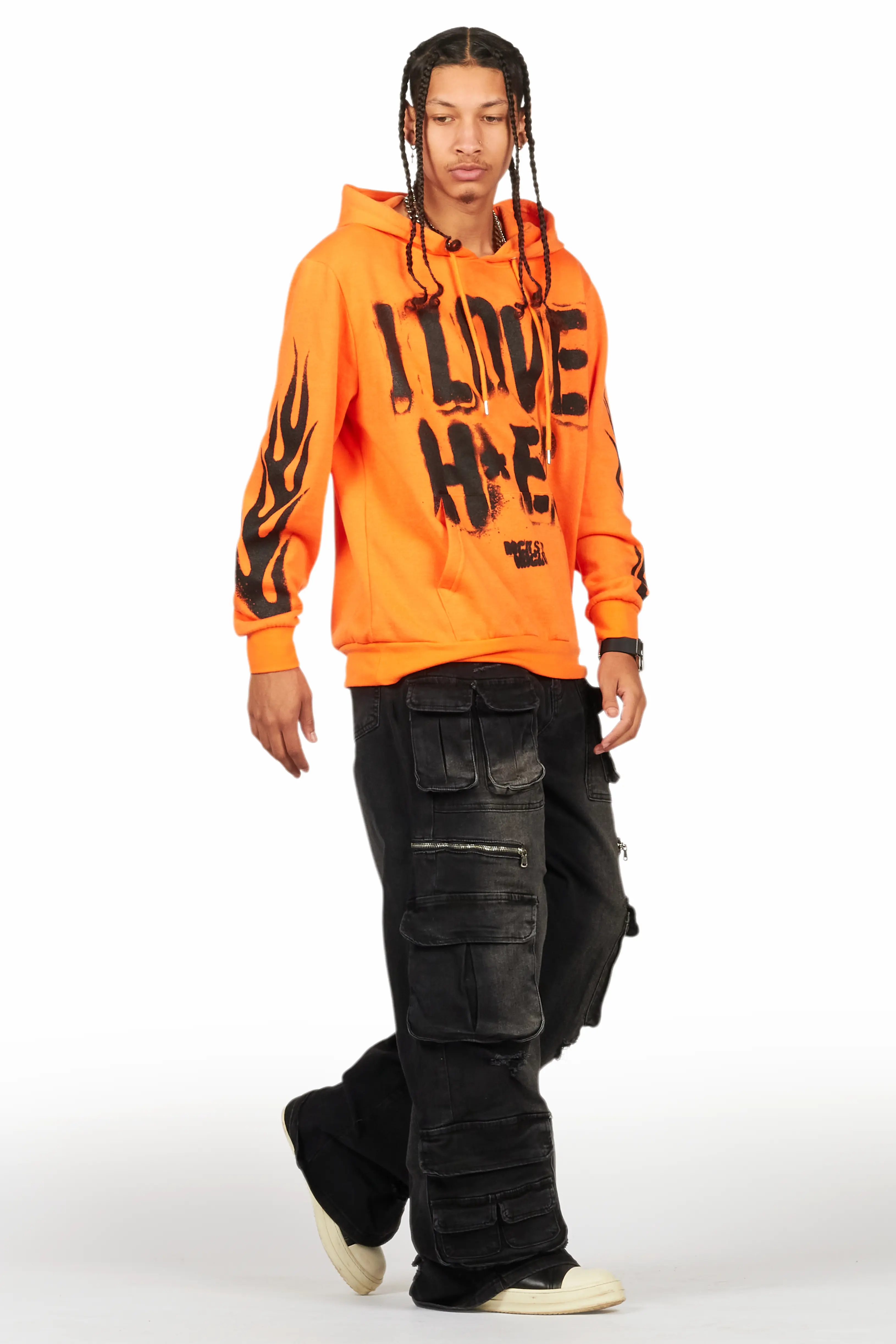 Banyan Orange Graphic Hoodie - Image 4