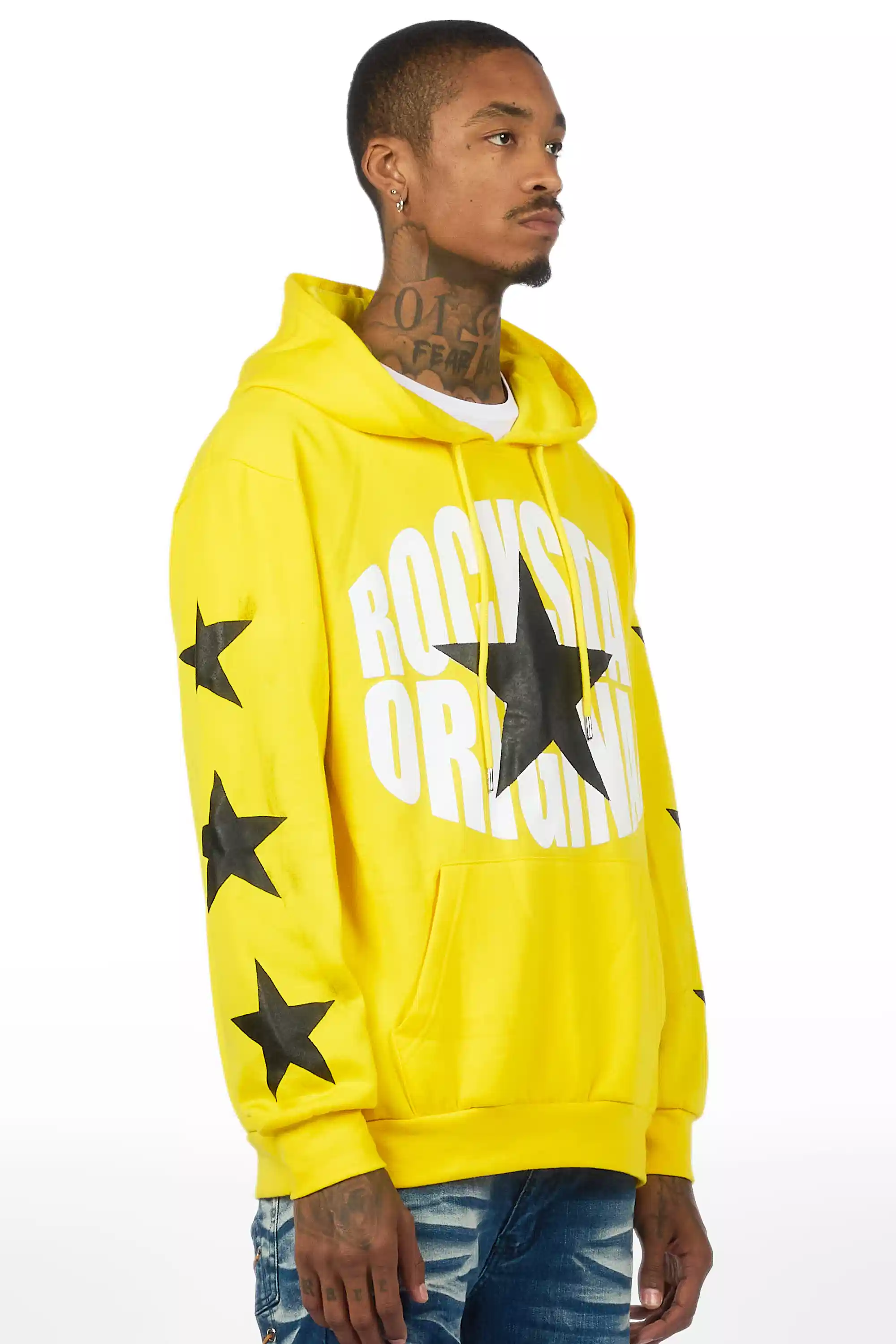 States 2.0 Yellow/Black Graphic Hoodie - Image 3