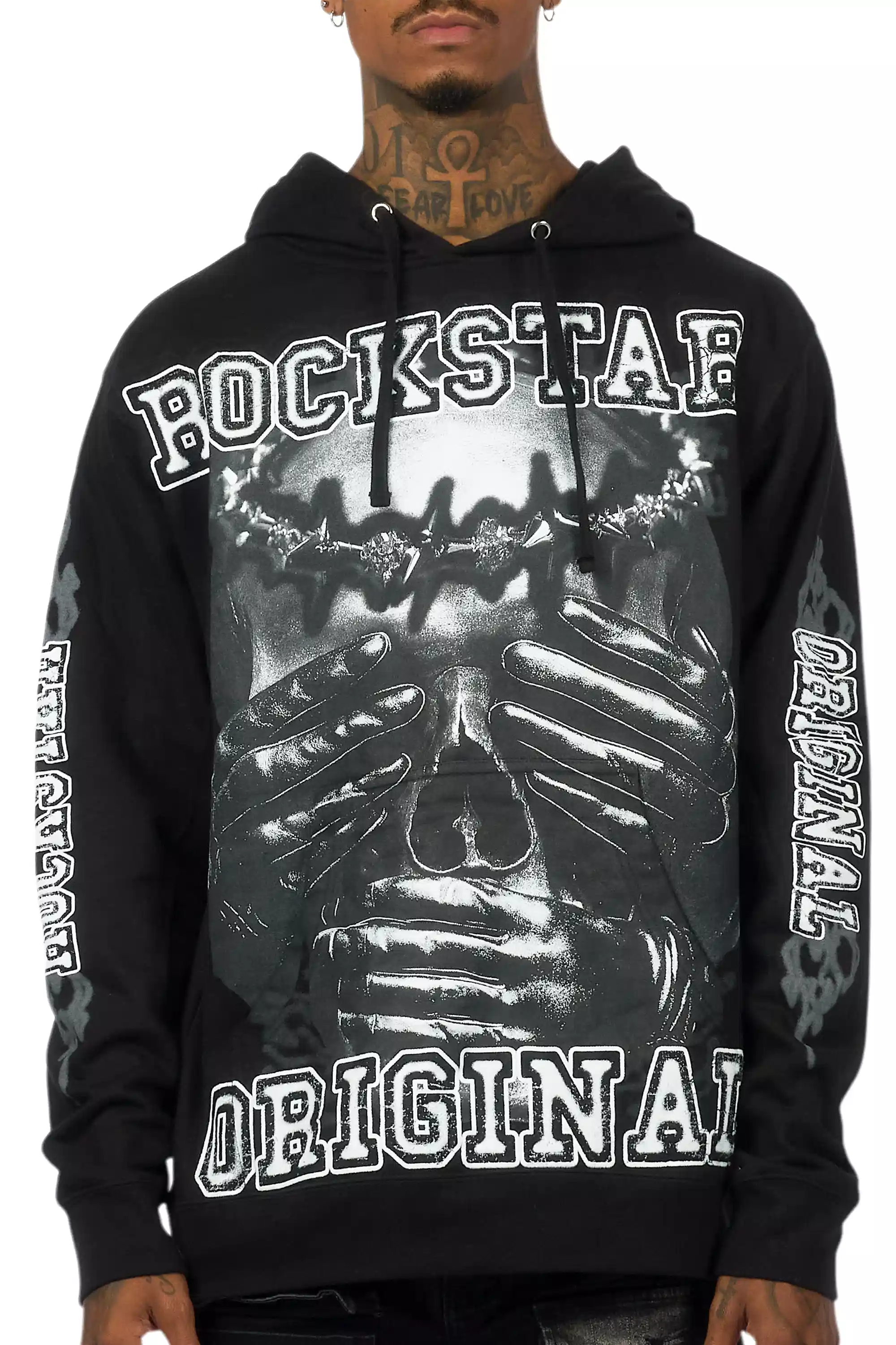 Eden Black Graphic Hoodie - Image 6