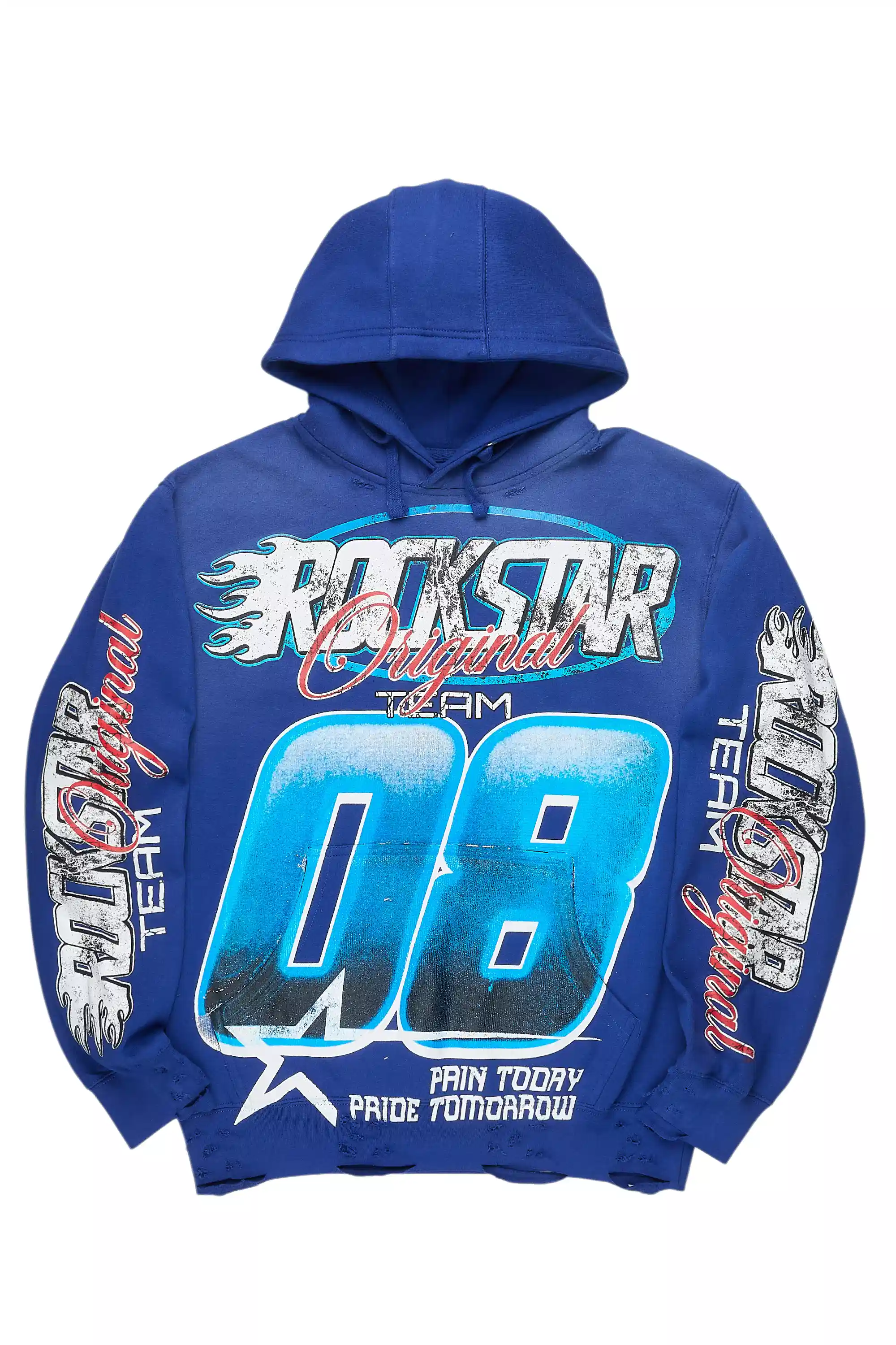 Ryker Royal Blue Graphic Hoodie - Image 7