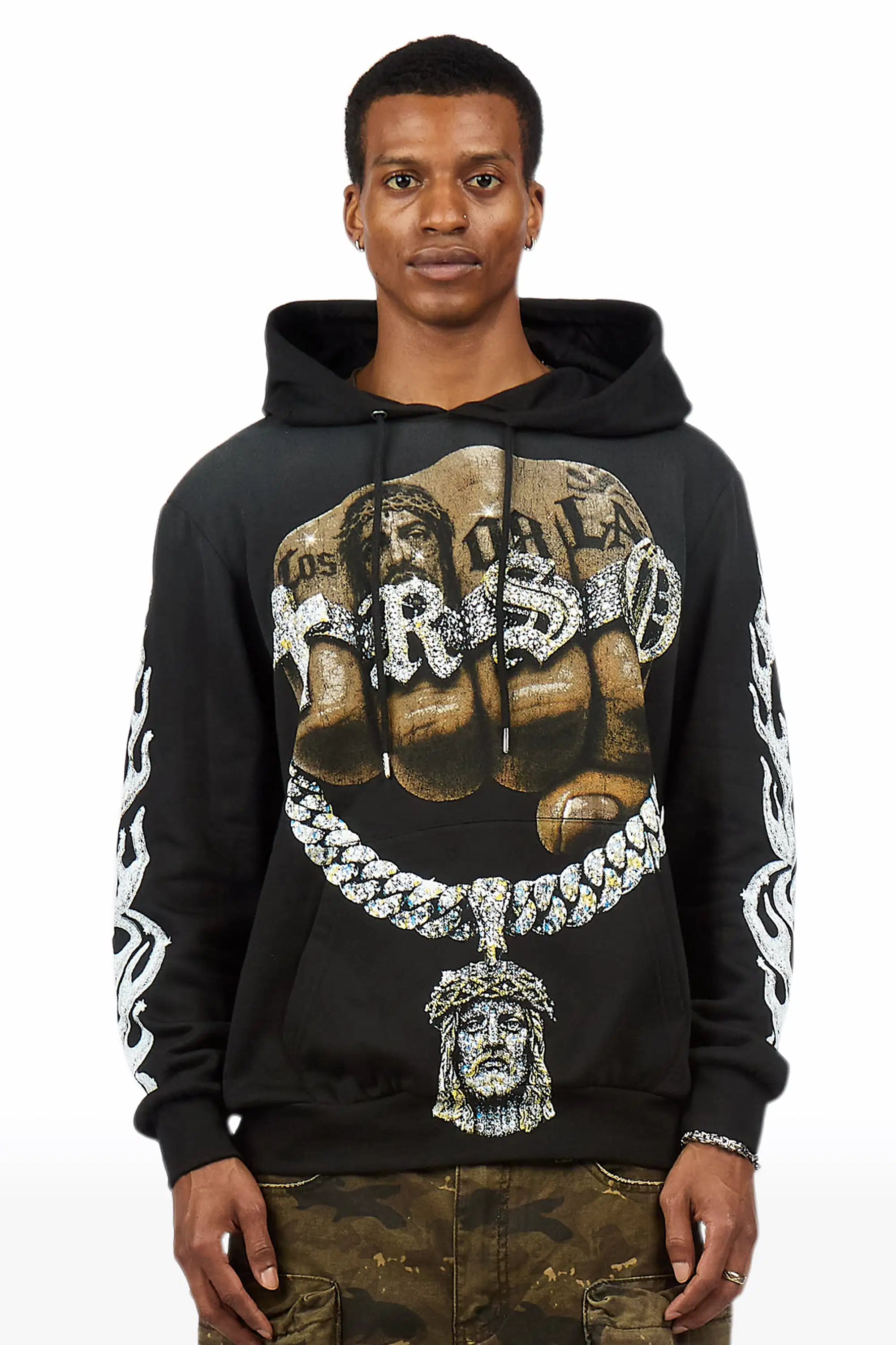 Echo Black Graphic Hoodie - Image 2