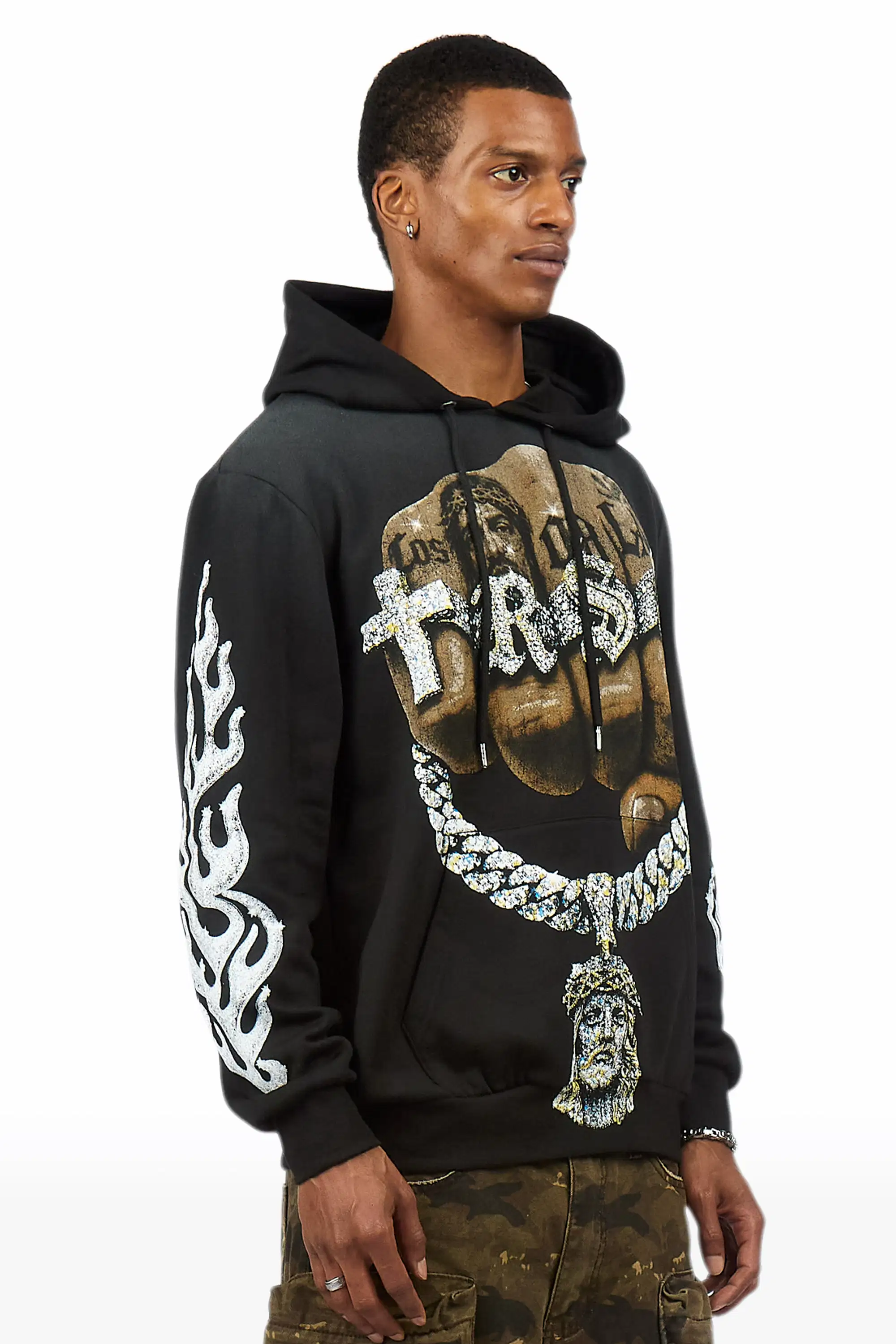 Echo Black Graphic Hoodie - Image 3