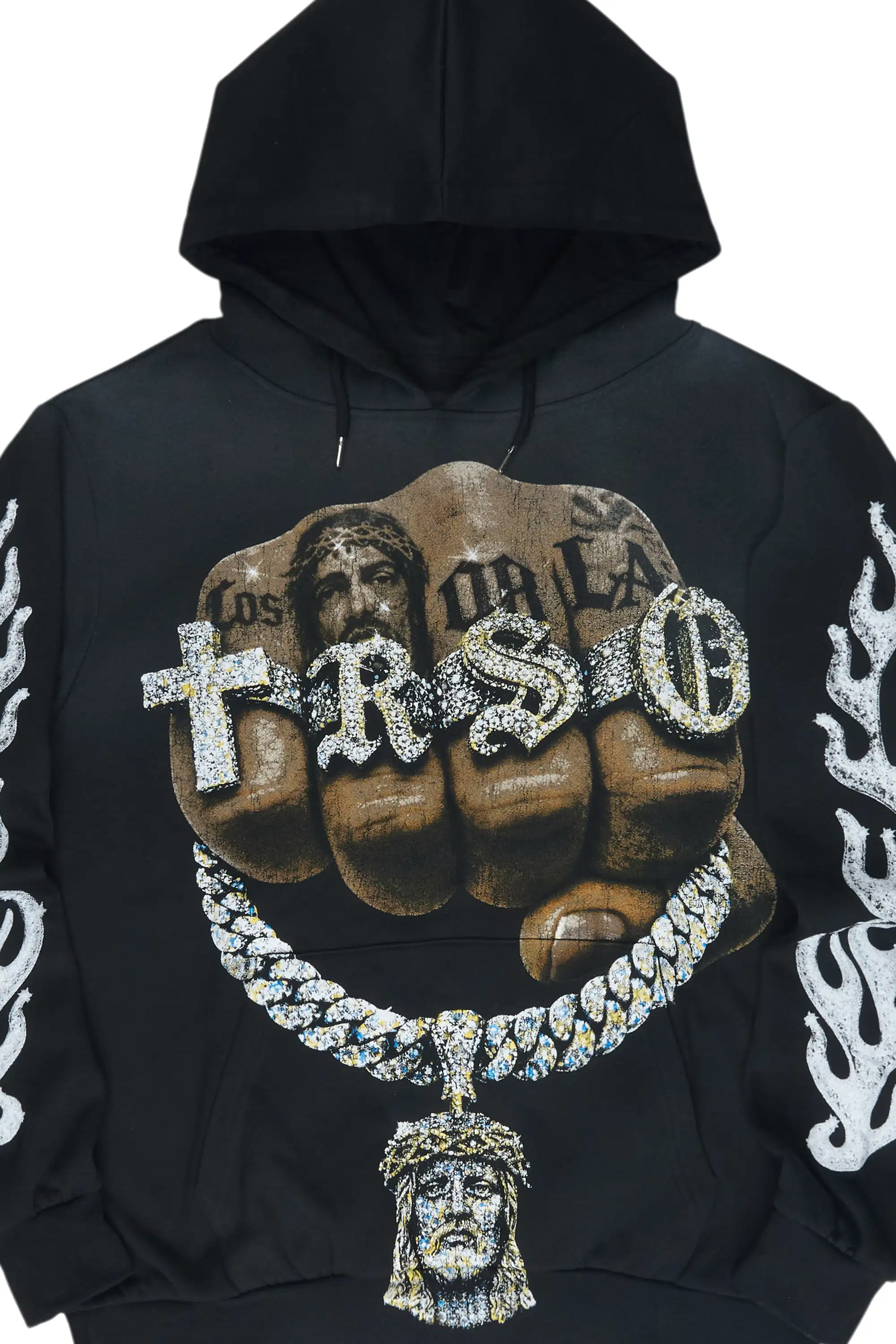 Echo Black Graphic Hoodie - Image 5