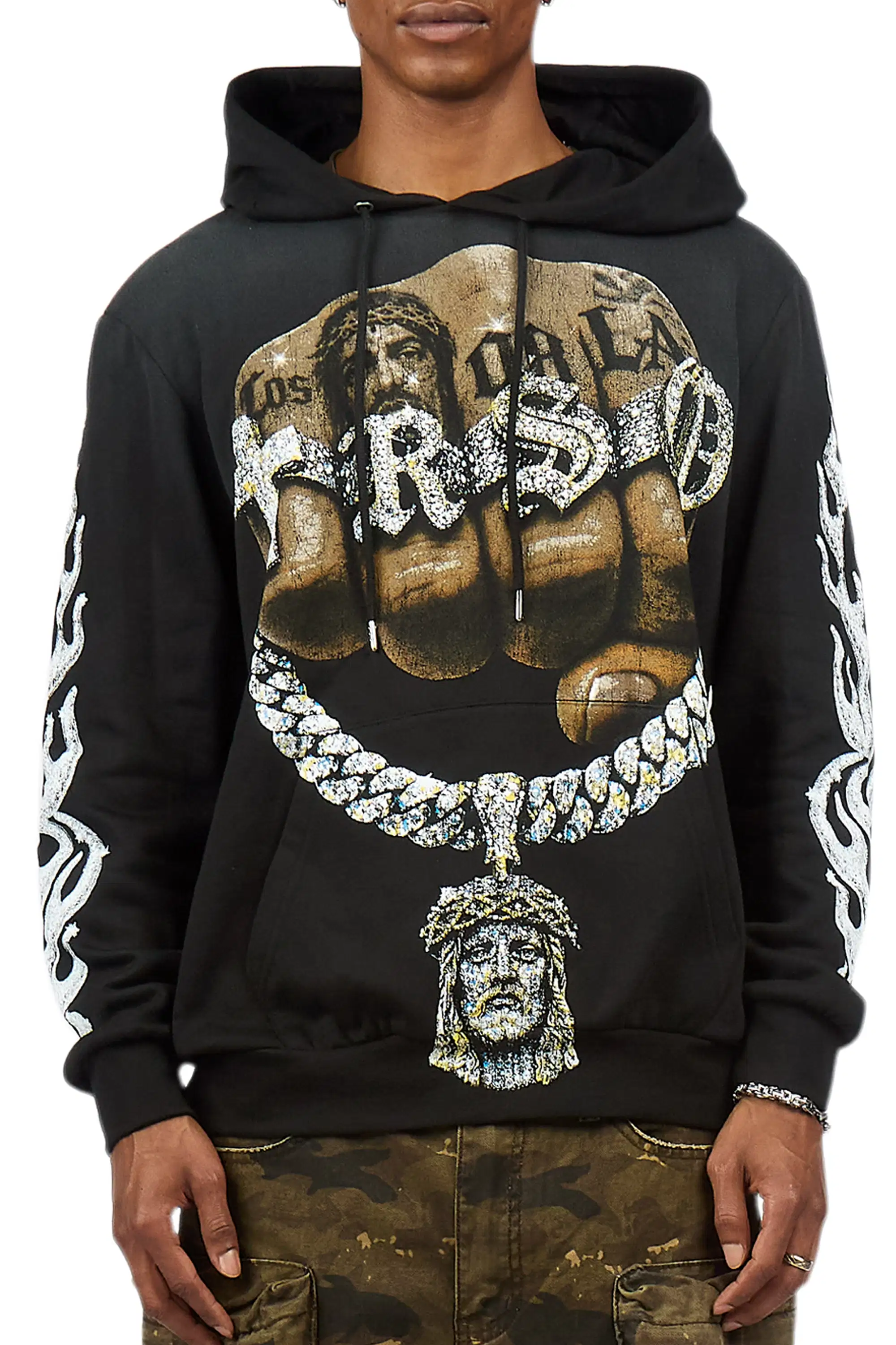 Echo Black Graphic Hoodie - Image 6