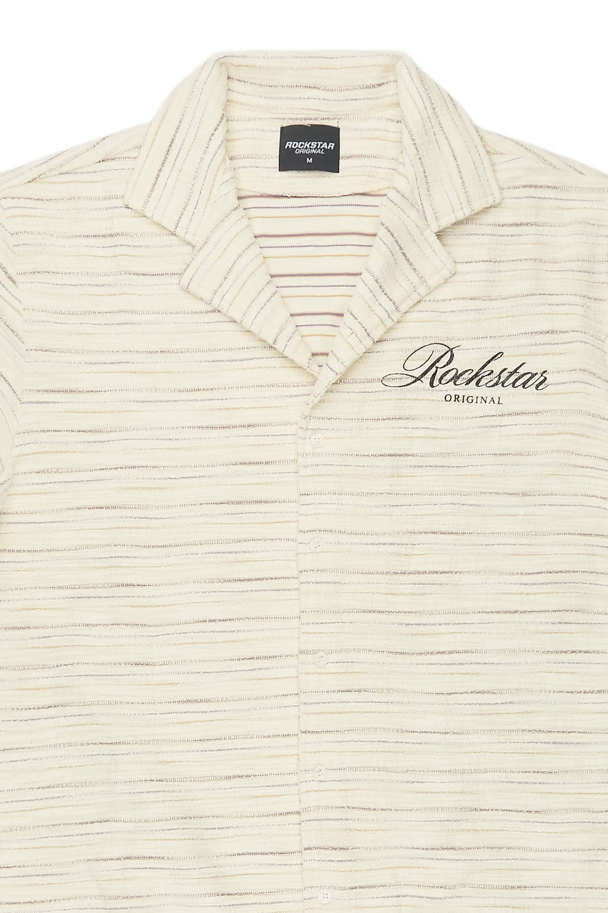 Jaquan Beige Button Down Shirt - Image 8