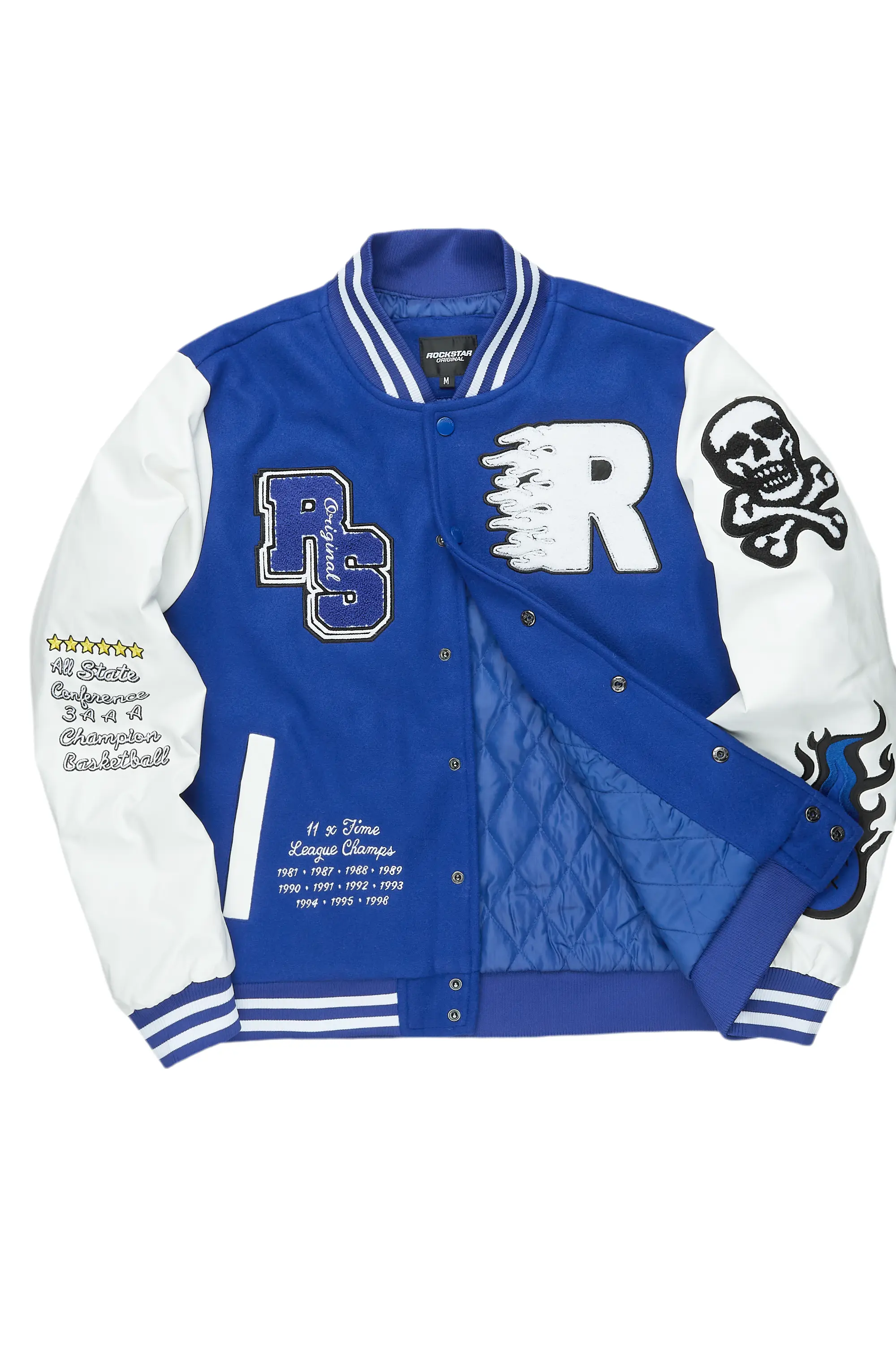 Leaner Royal Blue Bomber Jacket - Image 7