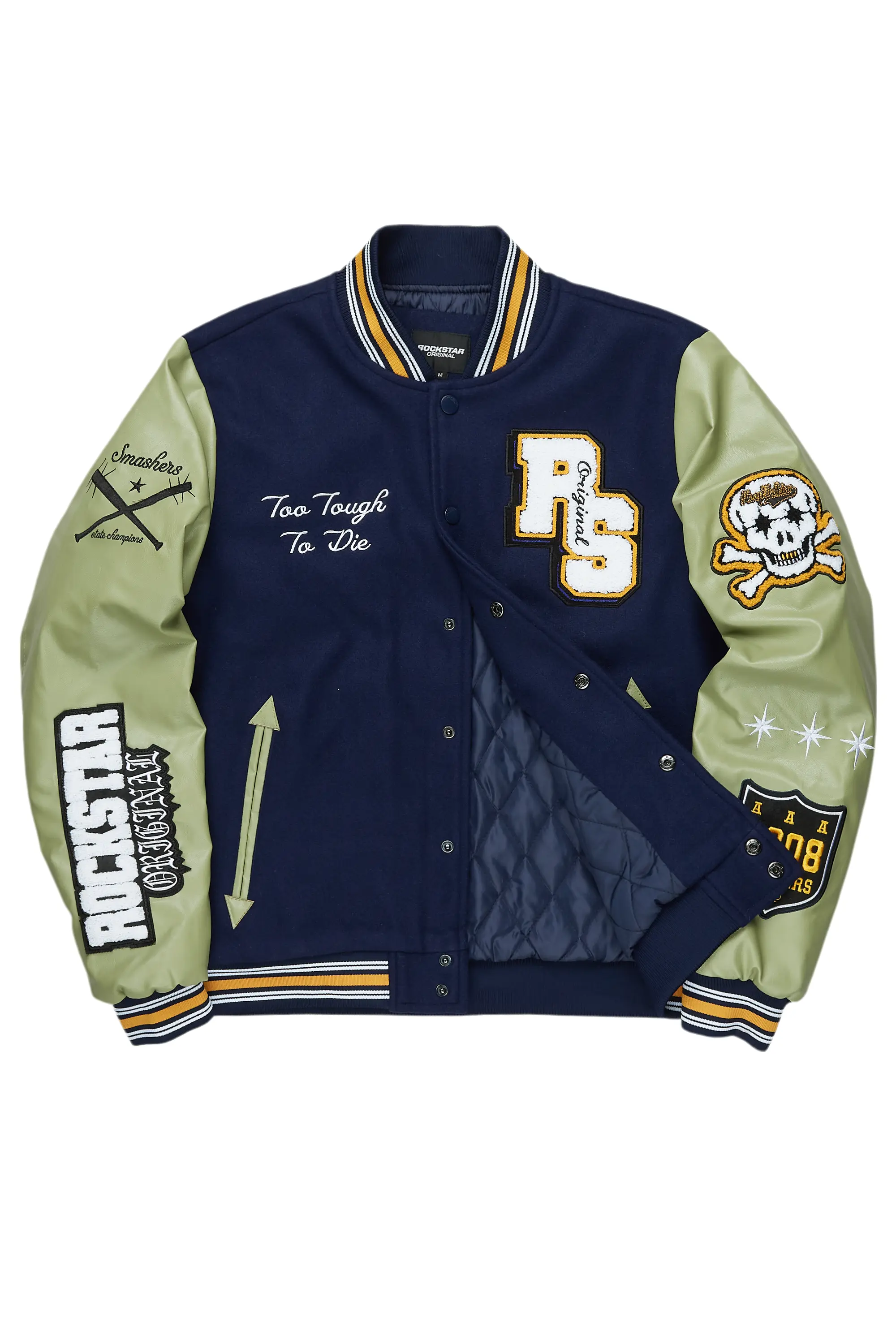 Shexter Navy Varsity Jacket - Image 2
