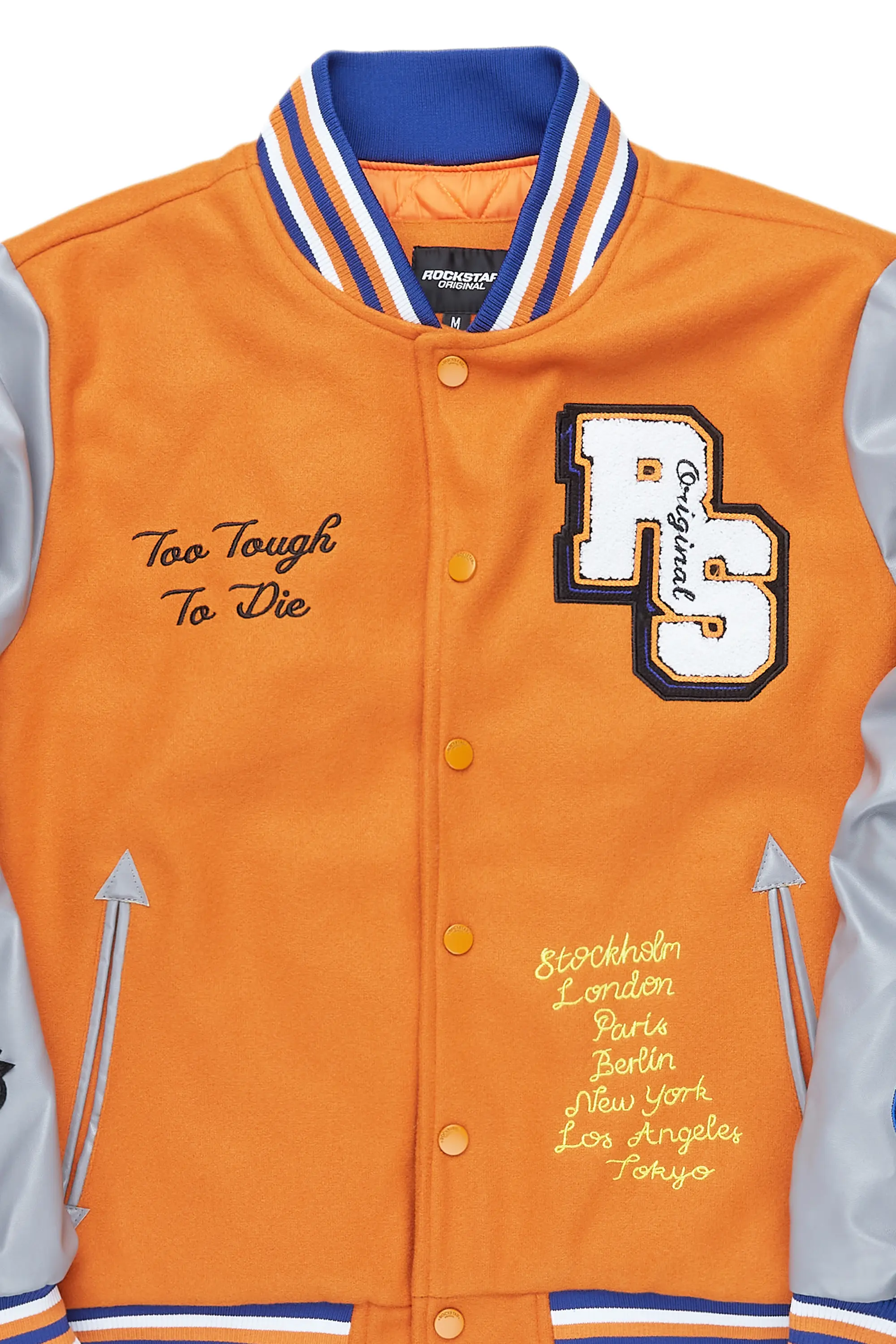 Shexter Orange Varsity Jacket - Image 7