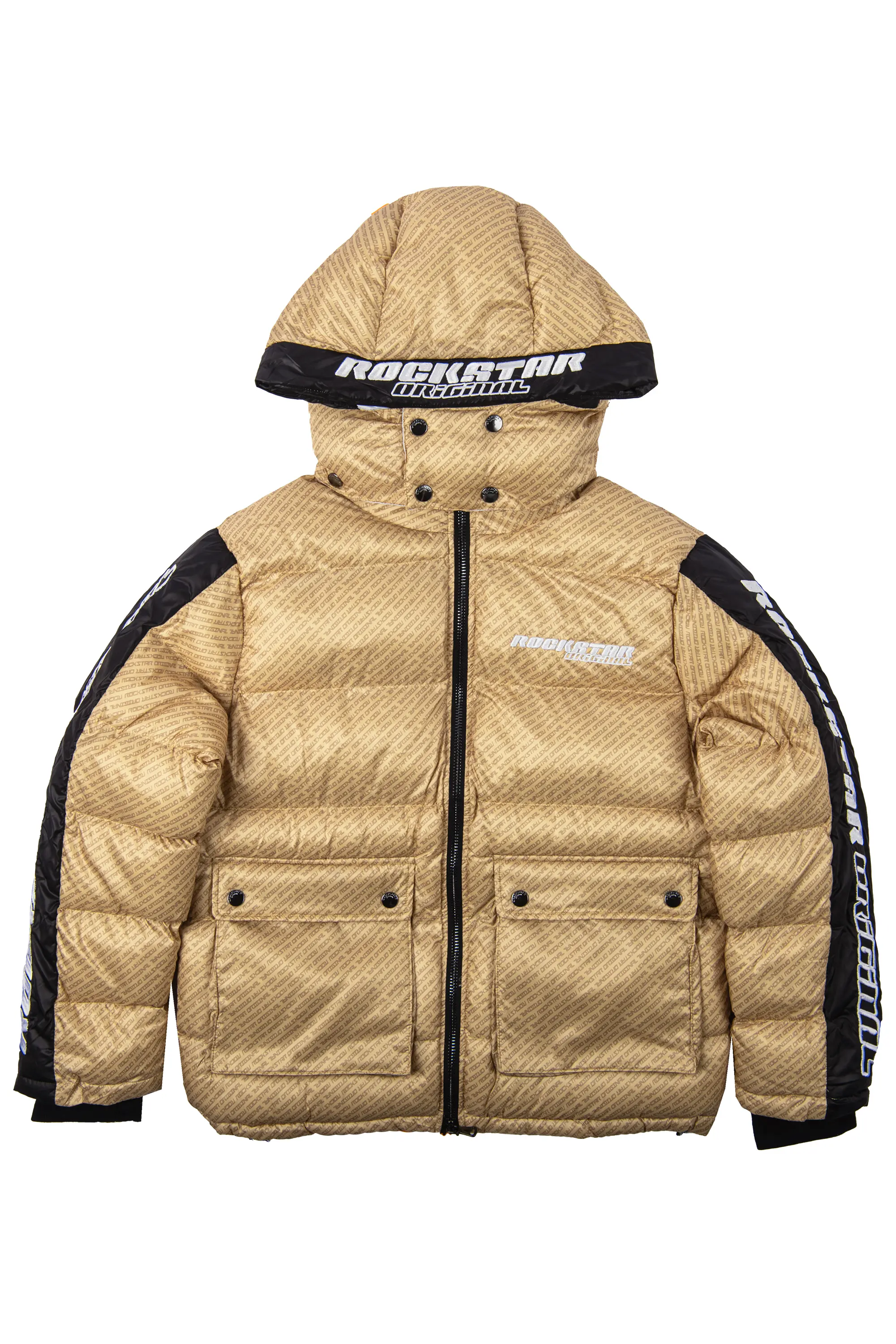 Bryson Puffer Jacket- Beige - Image 8