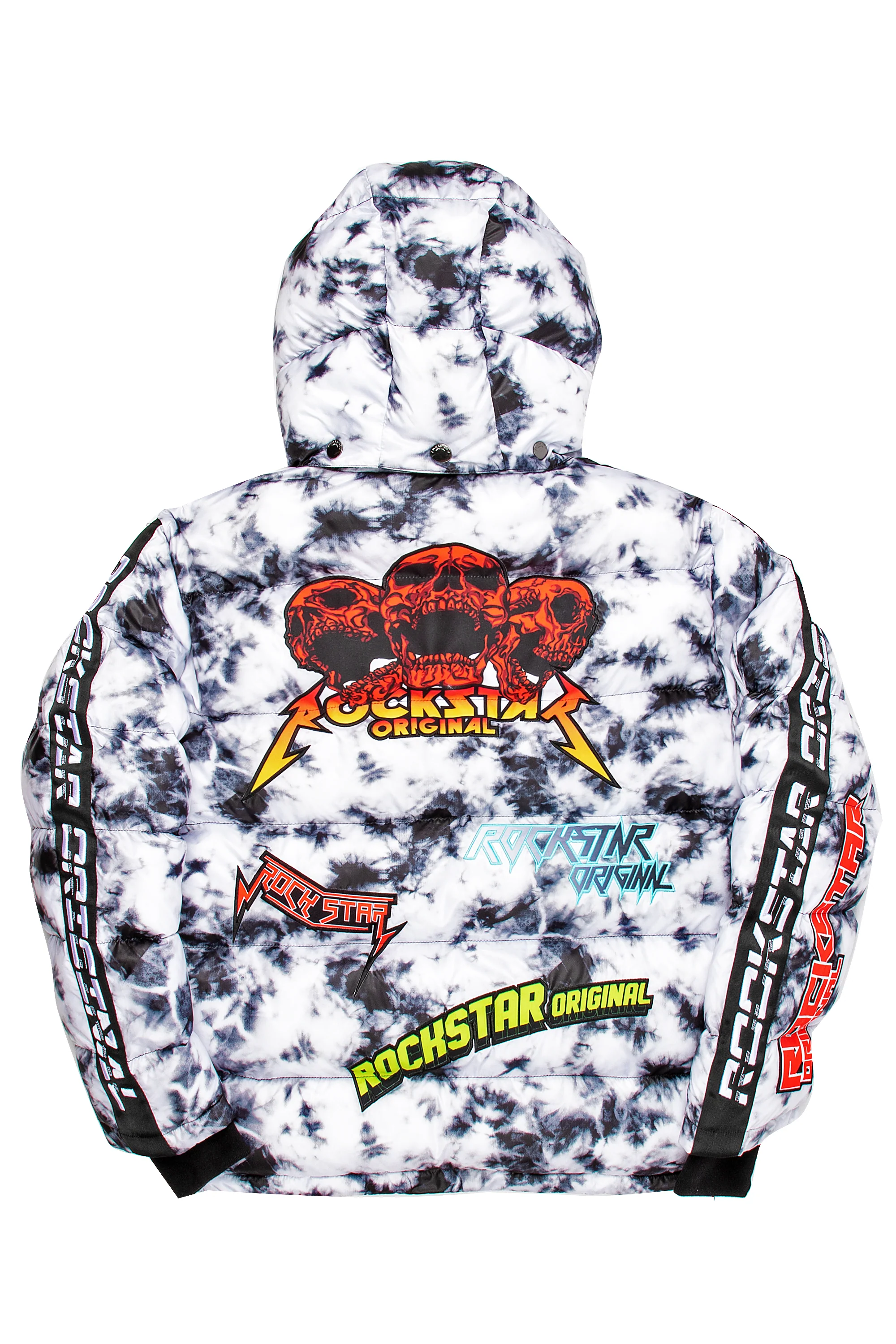 Giovan Puffer Jacket- Blk/Wht - Image 13