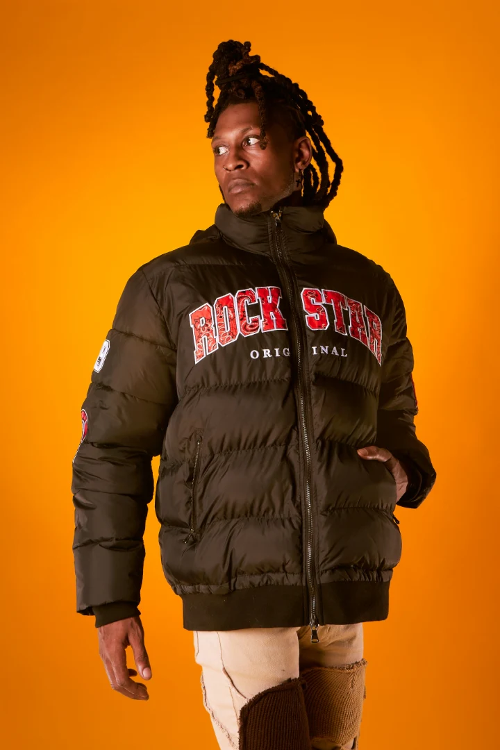 Bronx Black Heavy Puffer Jacket - Image 4