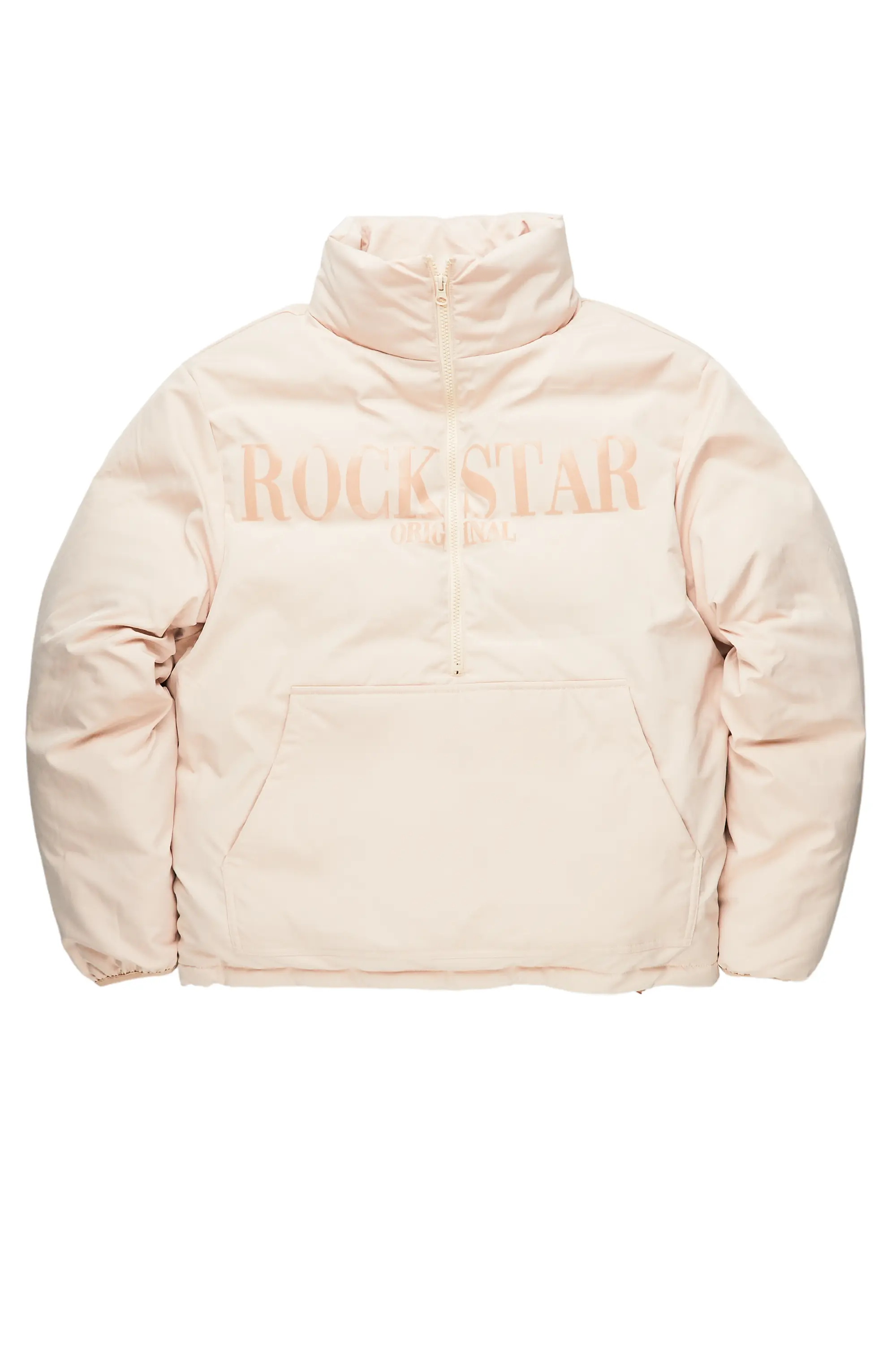 Jon Beige Puffer Jacket - Image 2