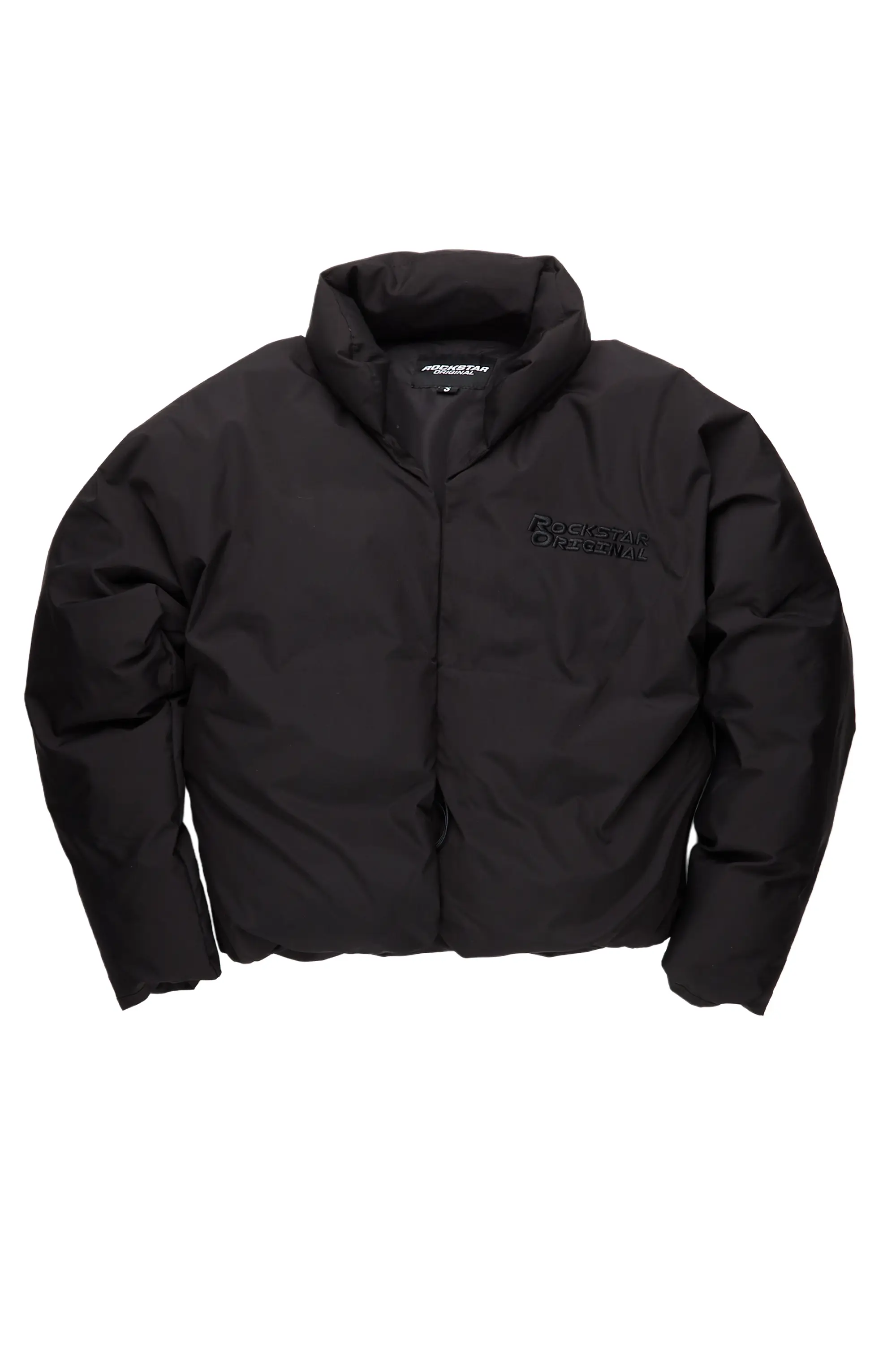 Damien Black Puffer Jacket - Image 2