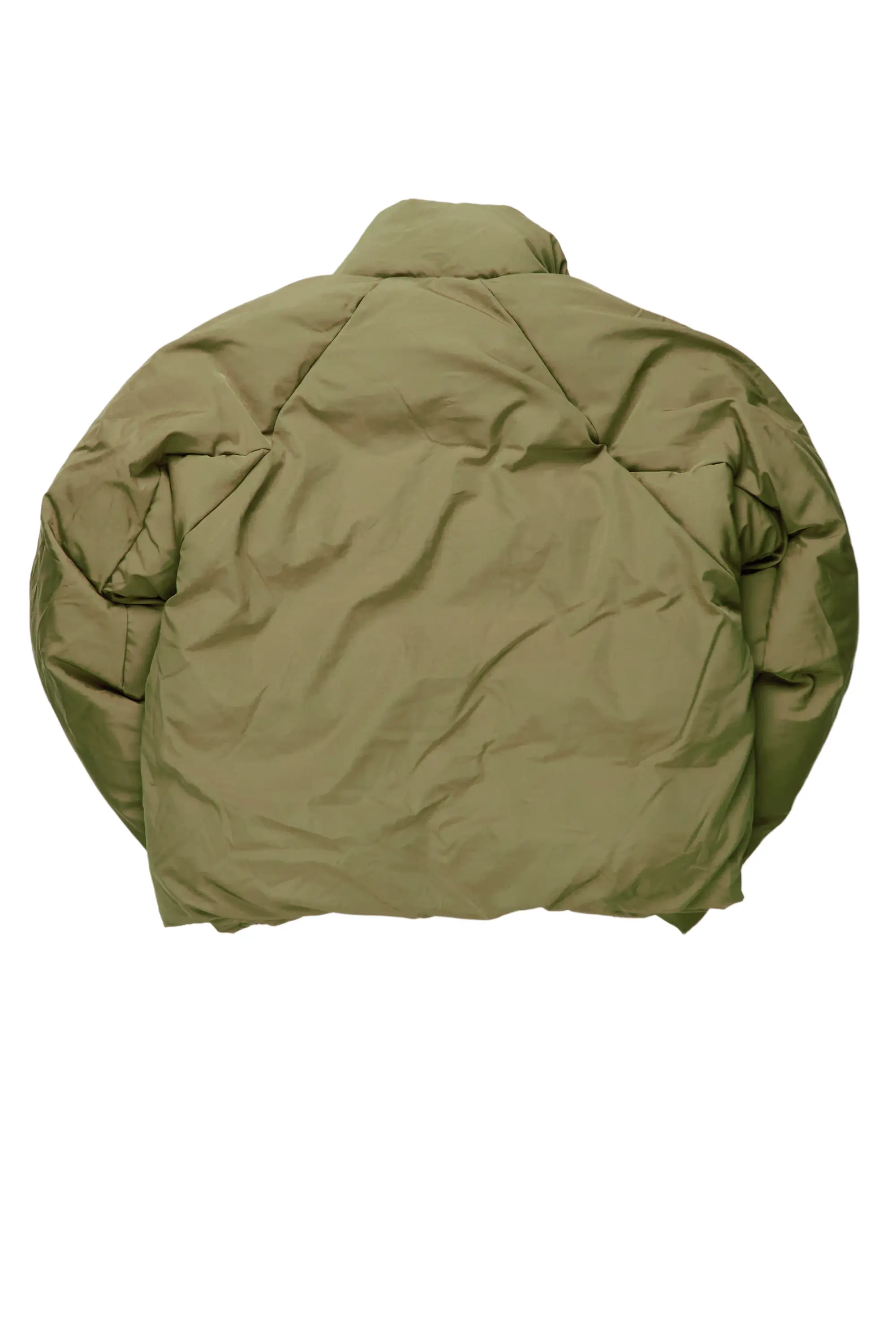 Damien Olive Puffer Jacket - Image 7