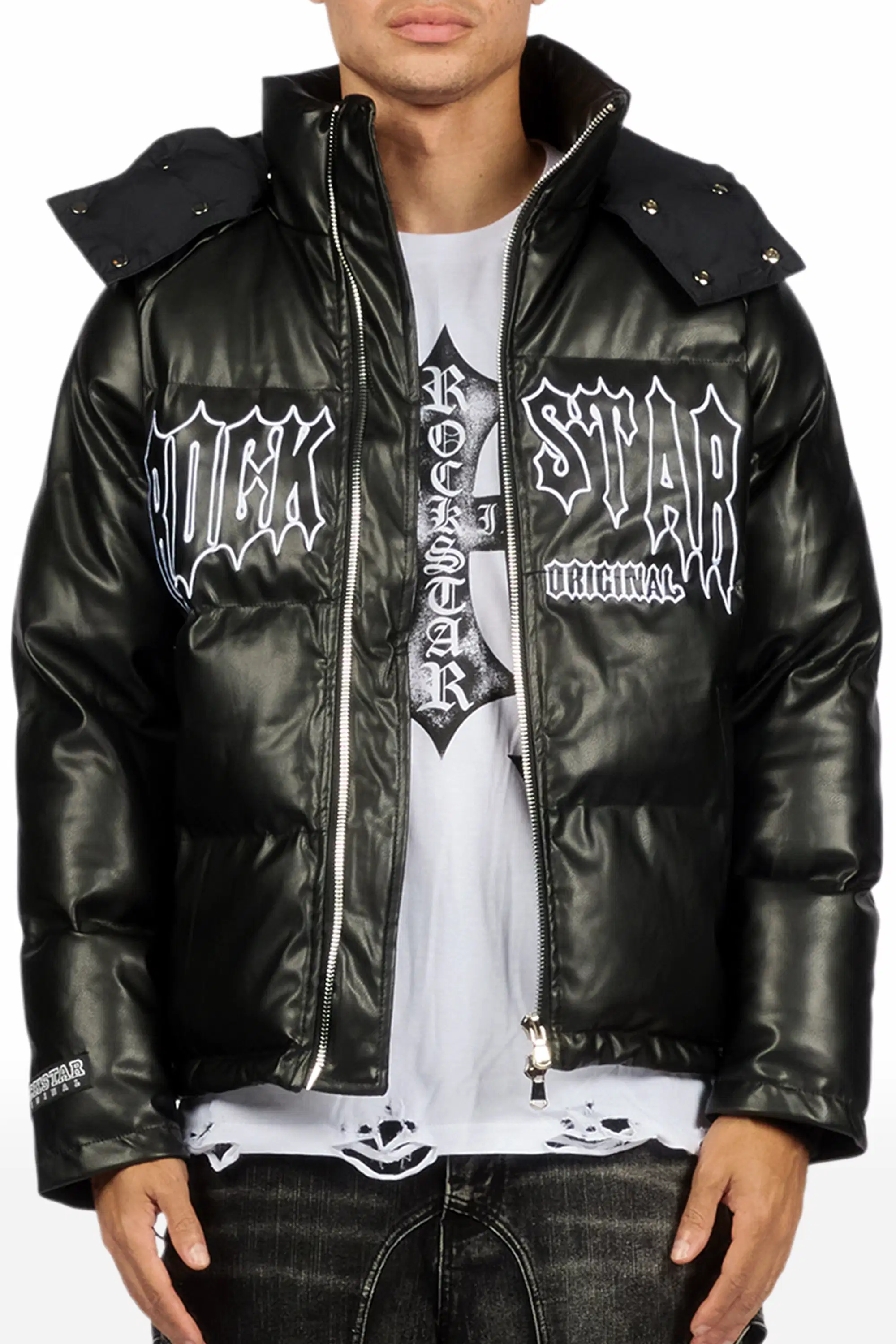 Ravi Black Puffer Jacket - Image 14