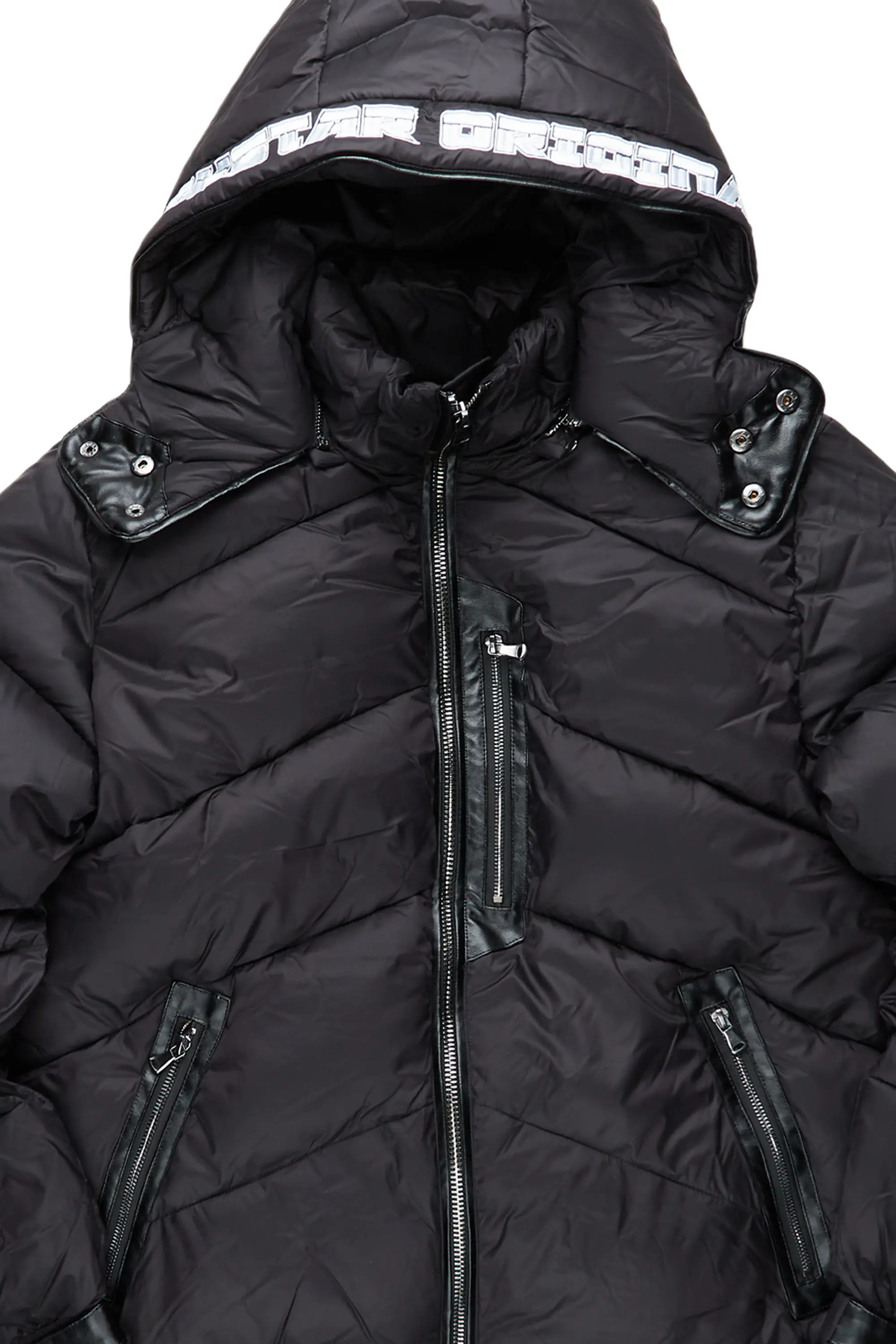 Ransom Black Puffer Jacket - Image 3