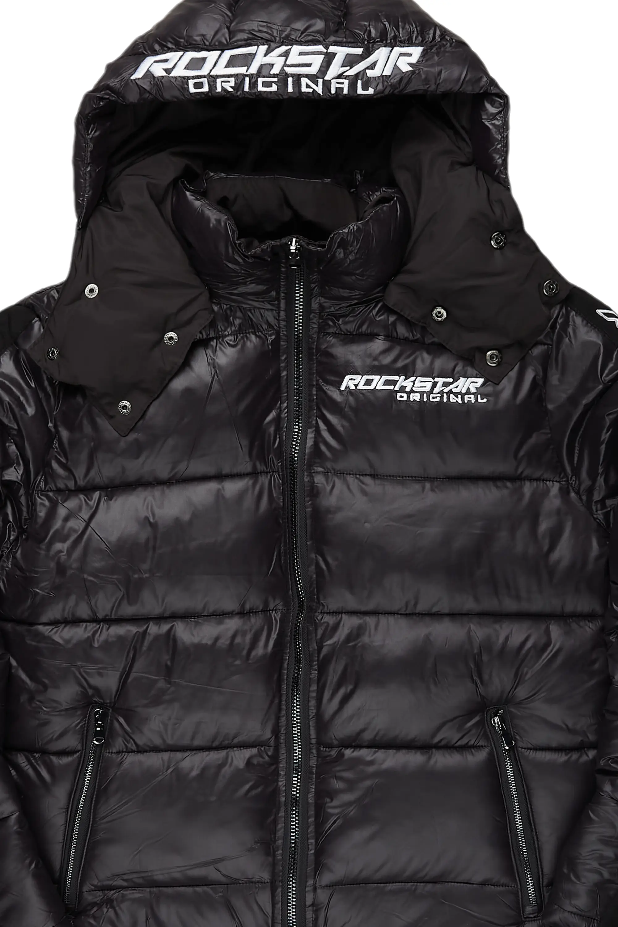Alasia Jet Black Puffer Jacket - Image 11