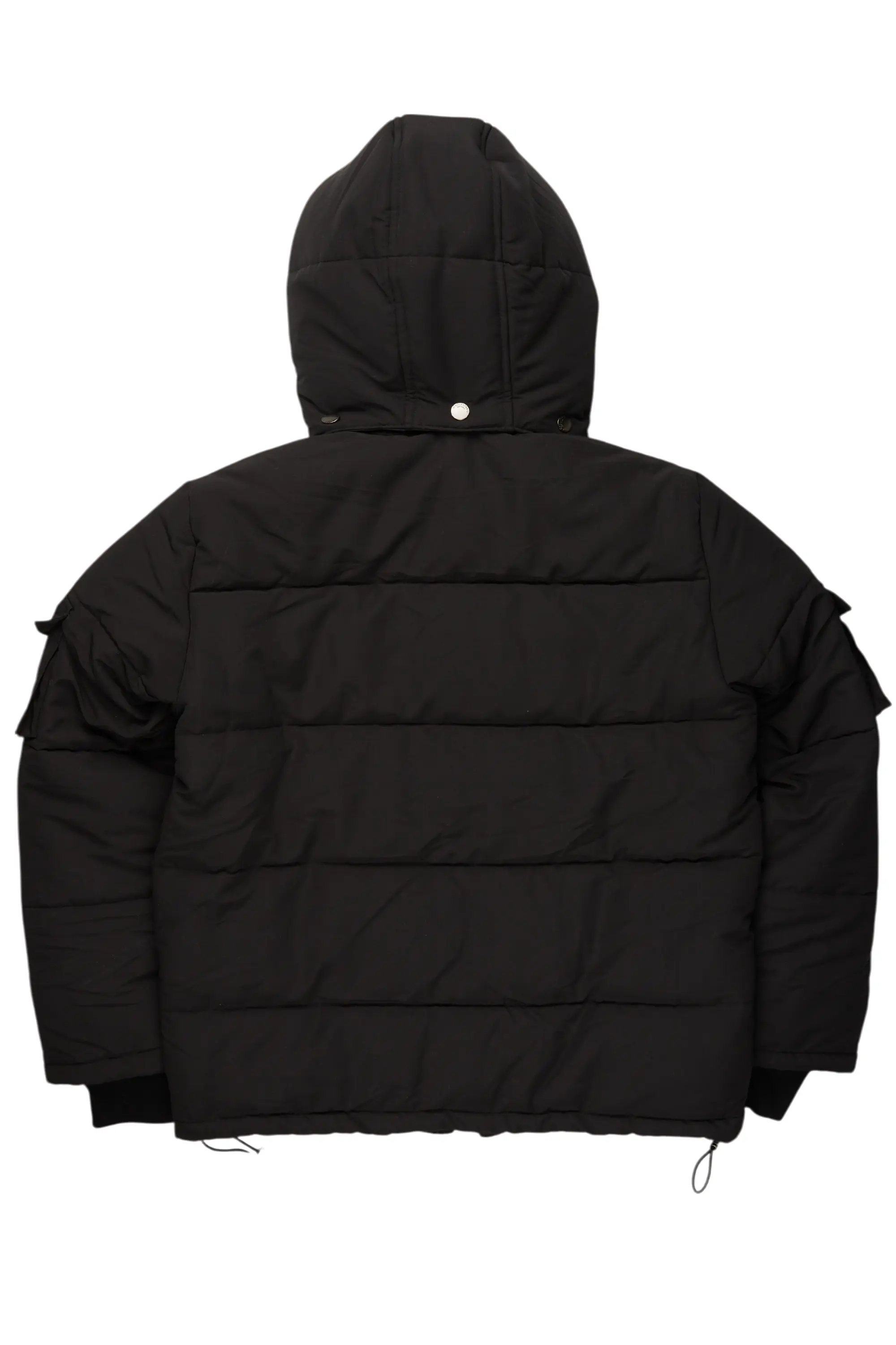 Adley Black Utility Puffer Jacket - Image 9