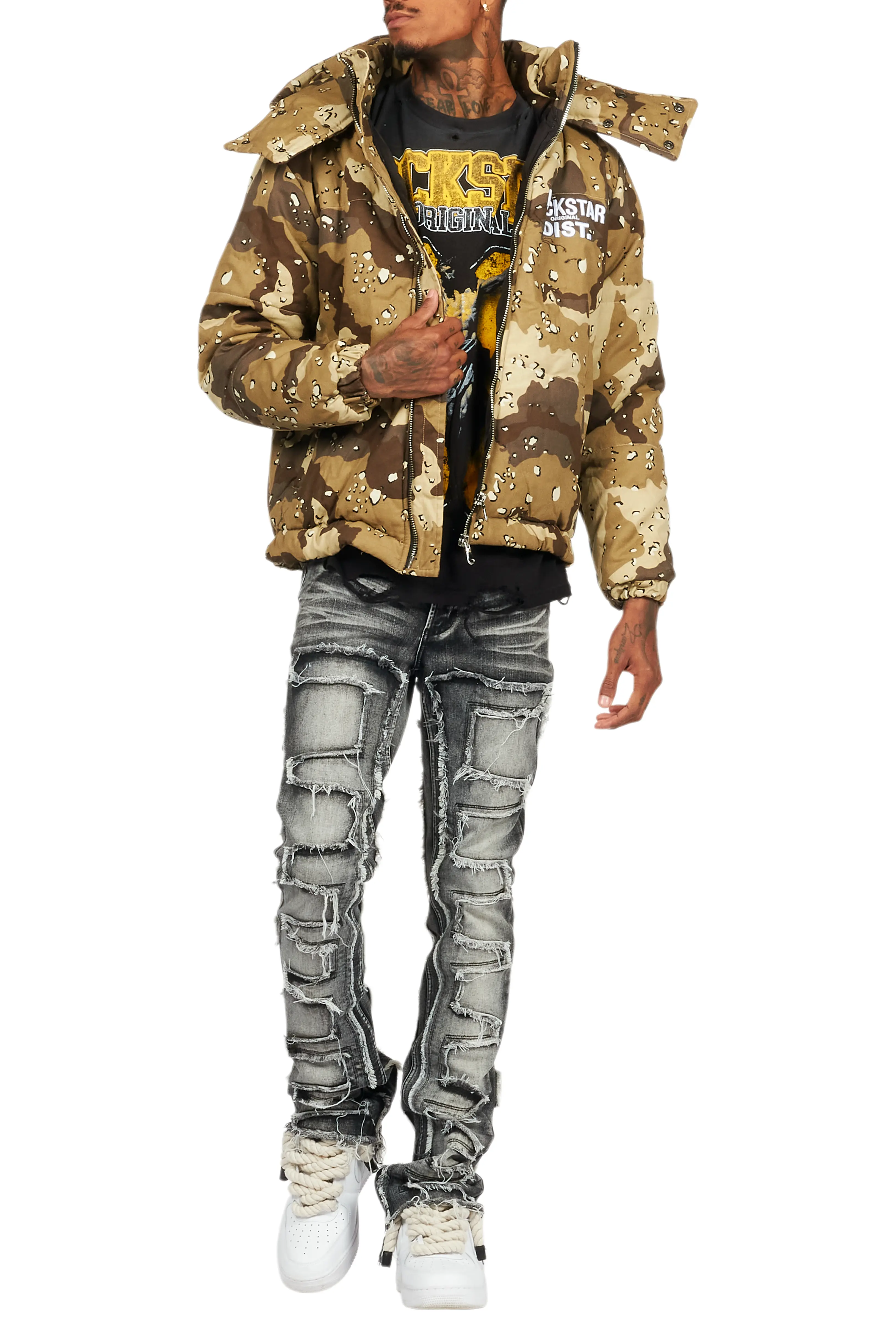 Bevis Digital Desert Camo Puffer Jacket - Image 11