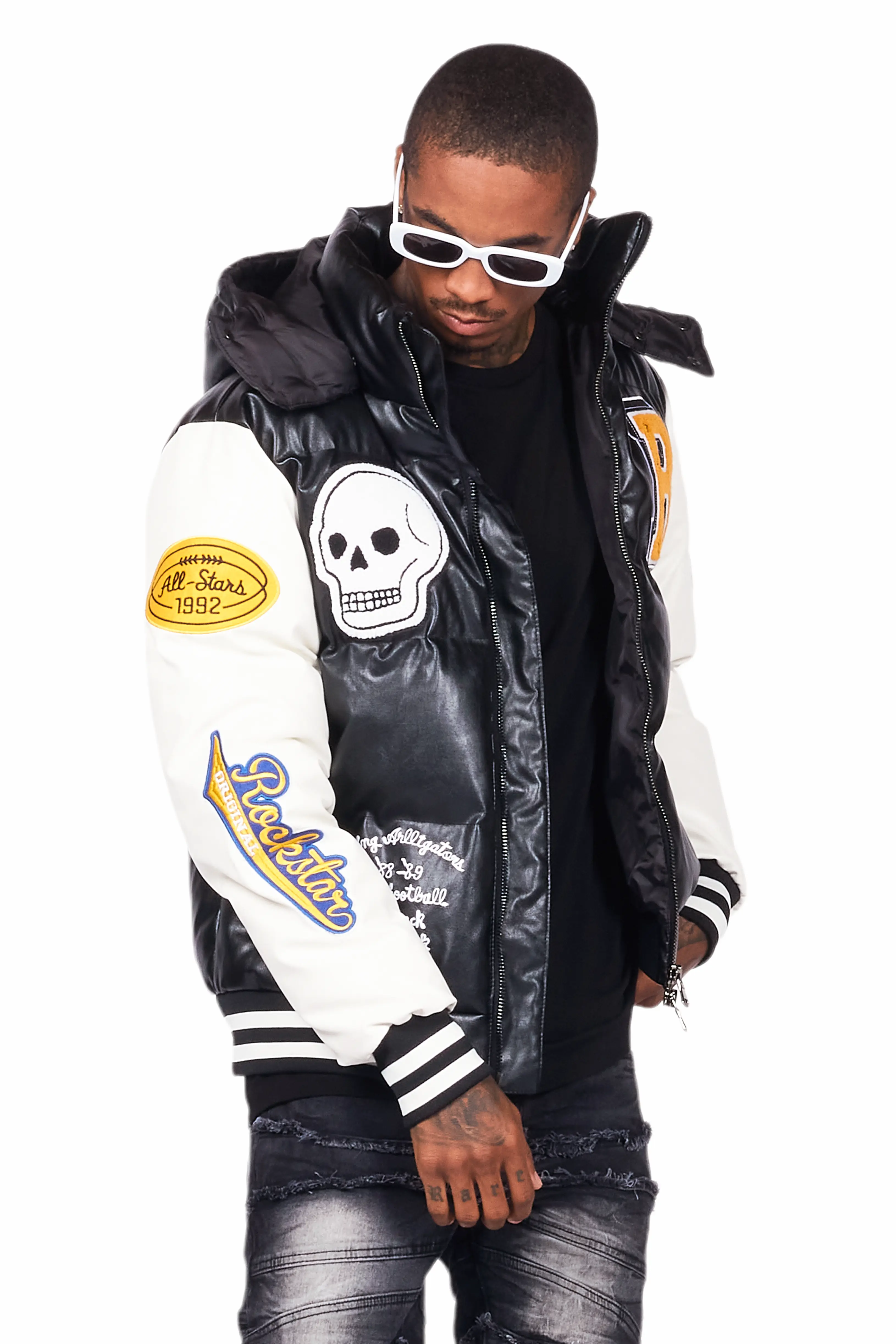 Eisen Black Puffer Jacket - Image 5