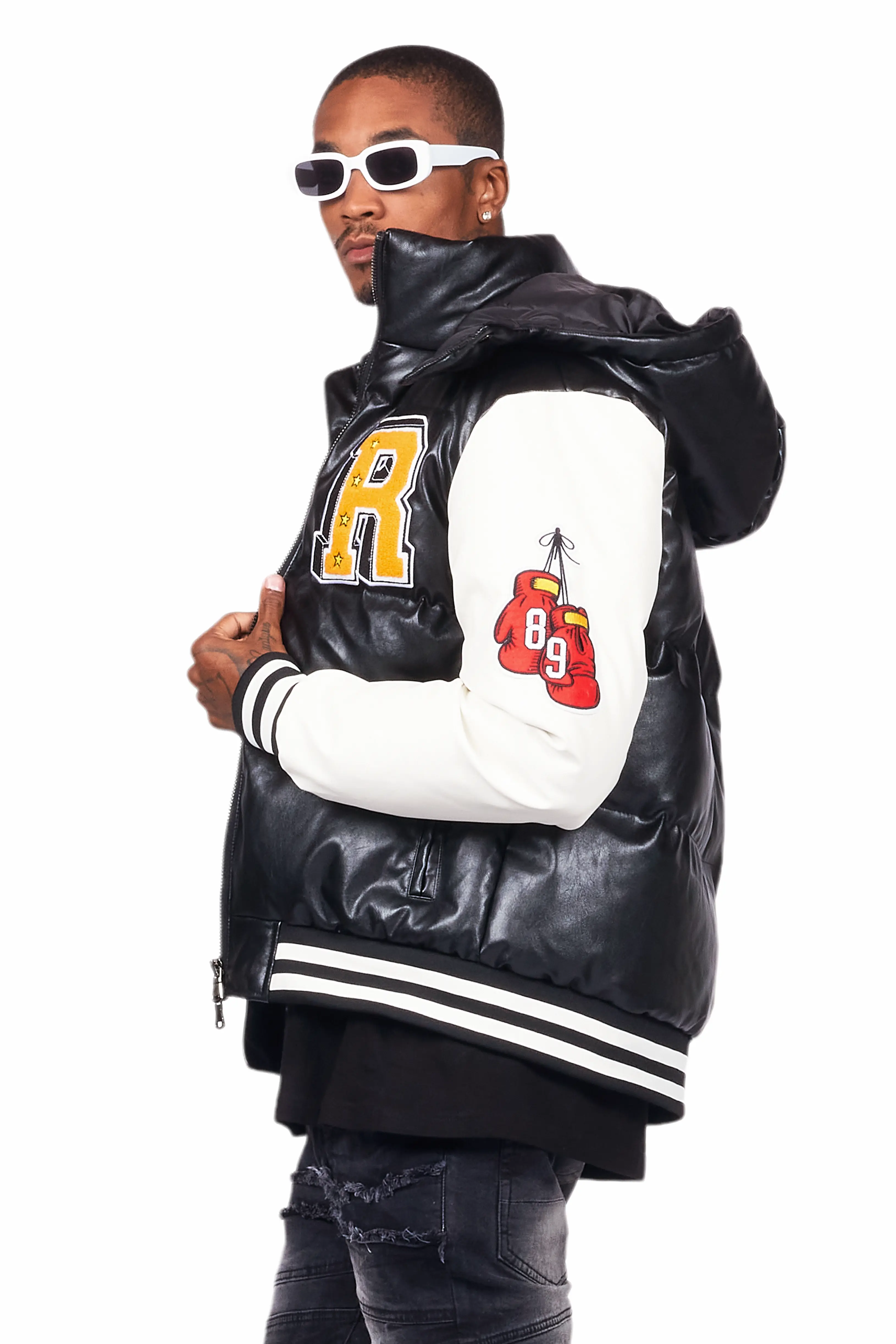 Eisen Black Puffer Jacket - Image 6