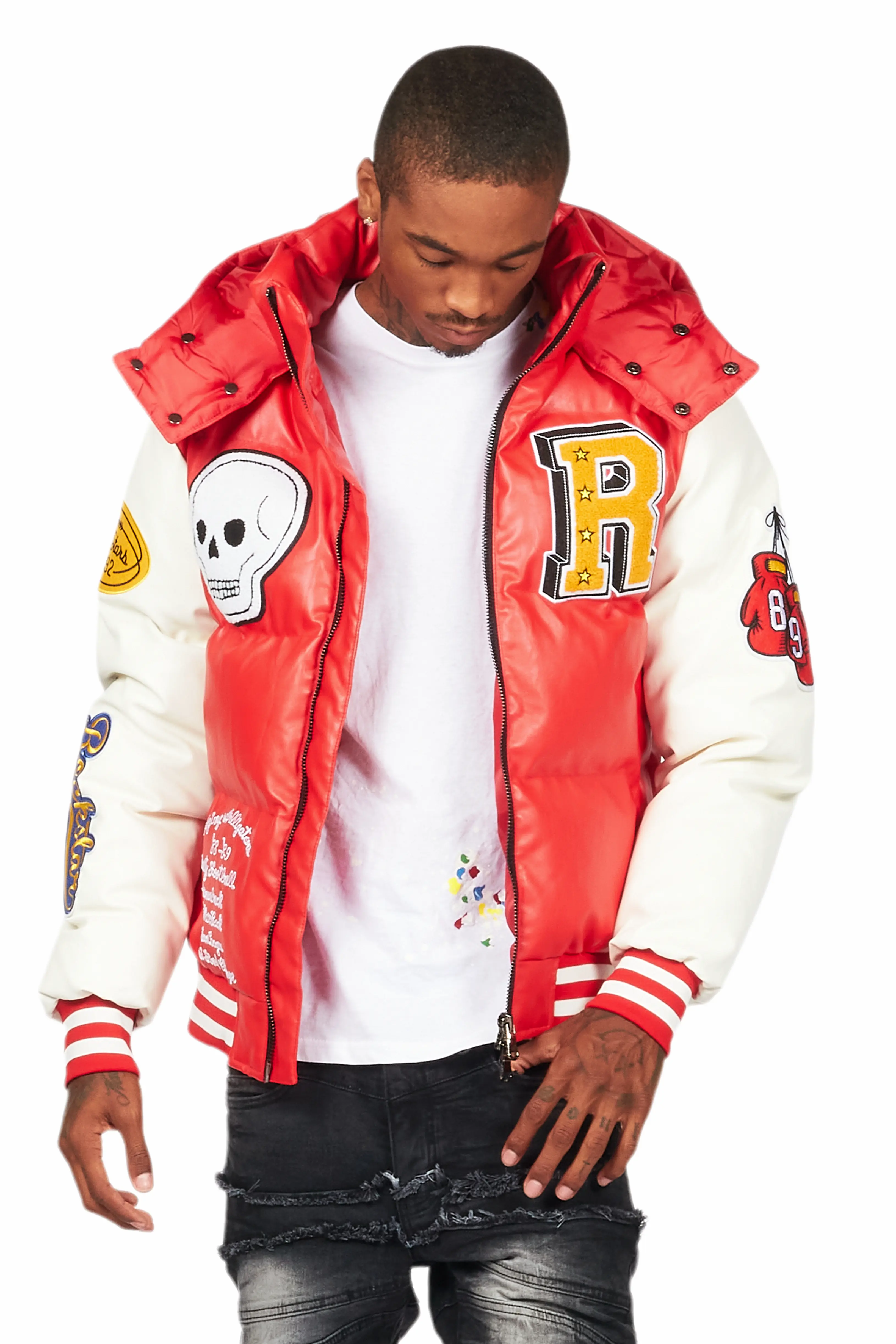 Eisen Red Puffer Jacket - Image 5