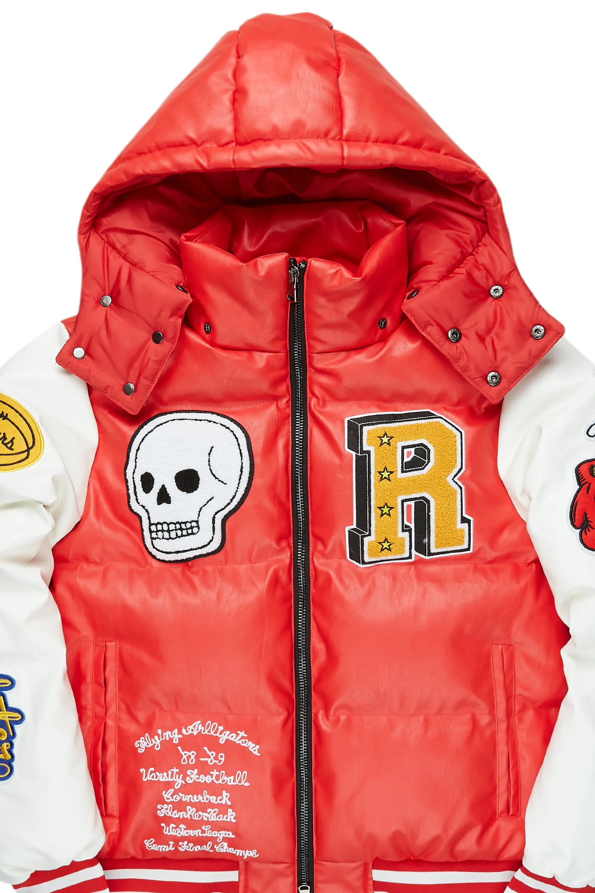 Eisen Red Puffer Jacket - Image 7