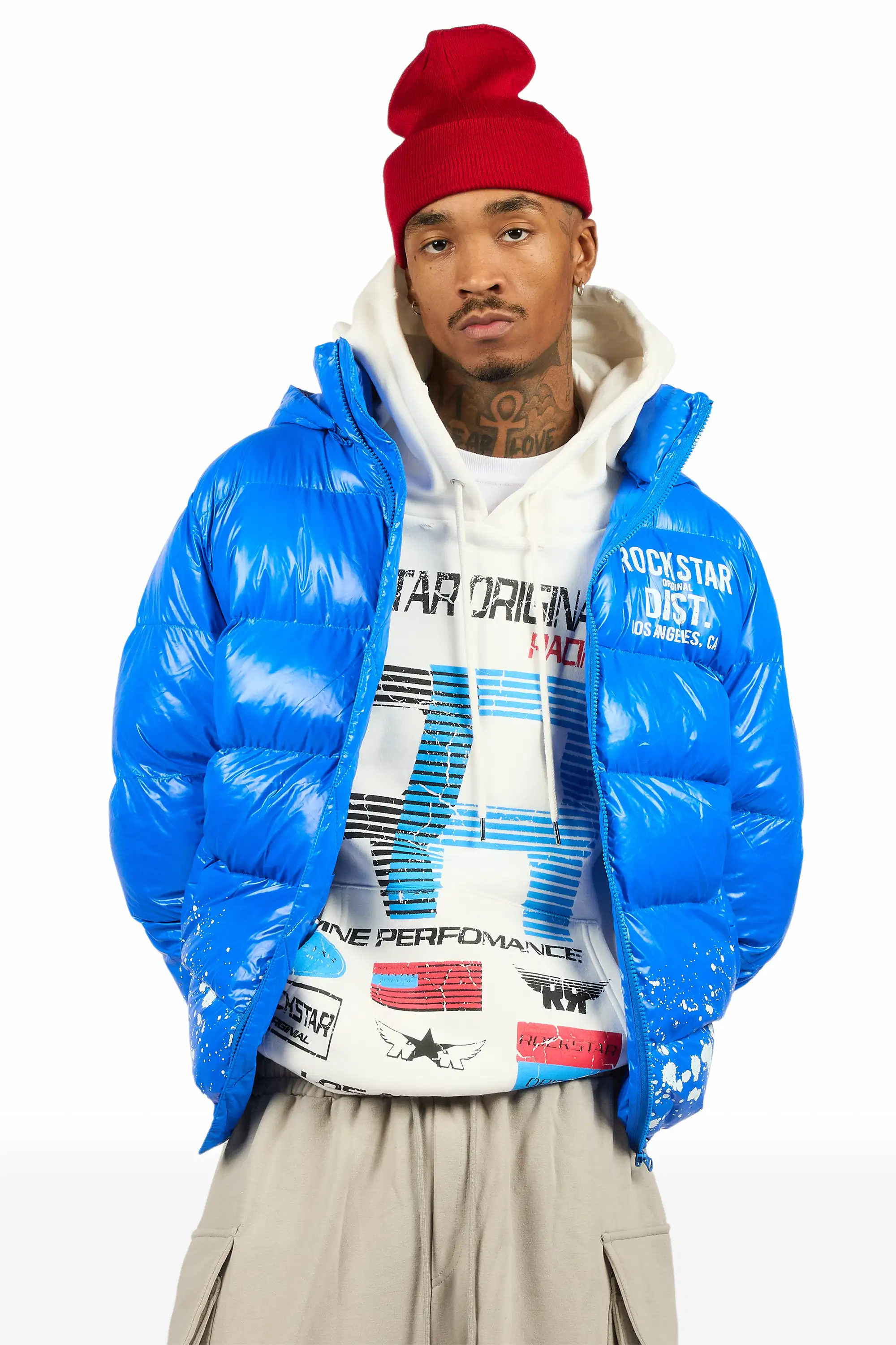 Raffer Royal Heavy Puffer Jacket - Image 2