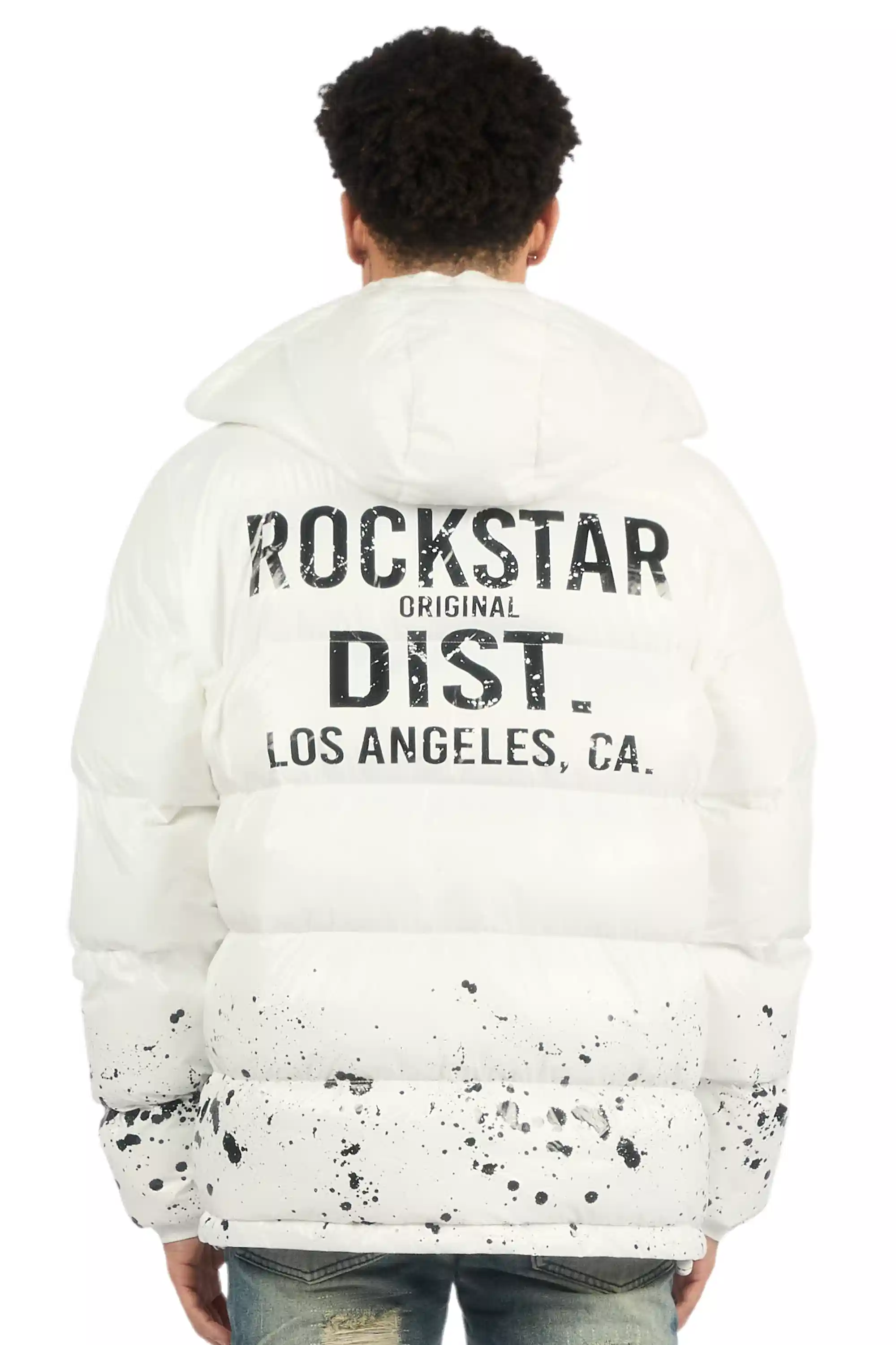 Raffer White Heavy Puffer Jacket - Image 3