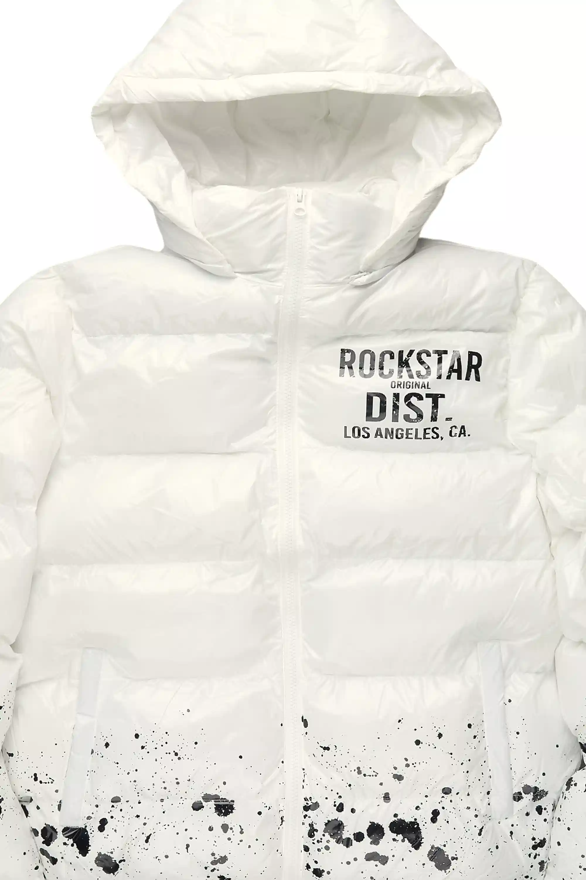 Raffer White Heavy Puffer Jacket - Image 7