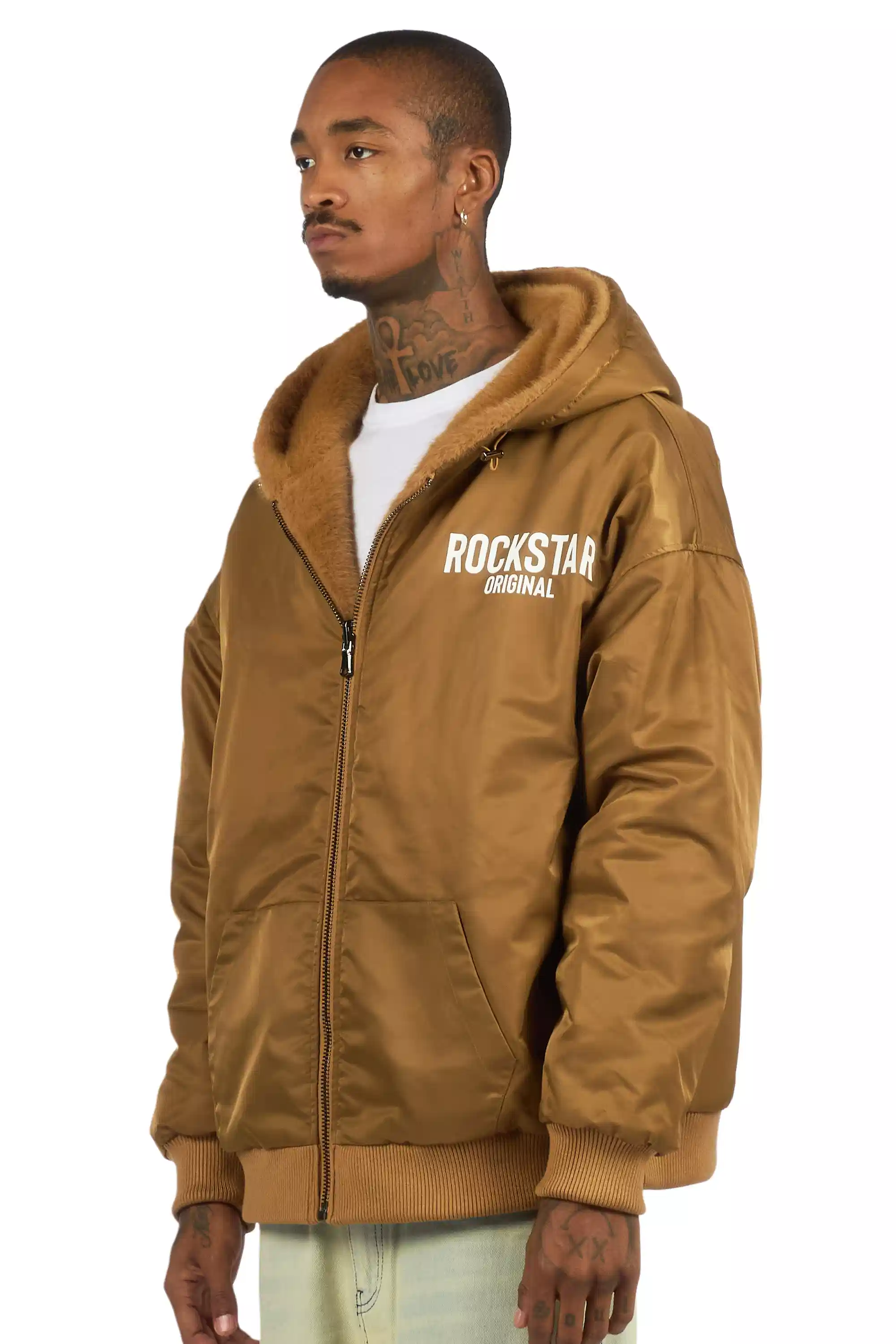 Iceevil Brown Fur Jacket - Image 14