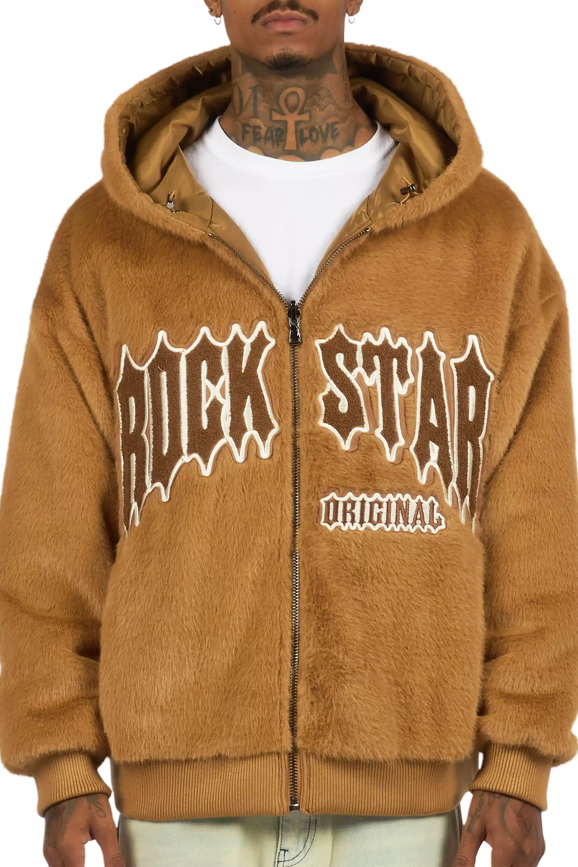 Iceevil Brown Fur Jacket - Image 16