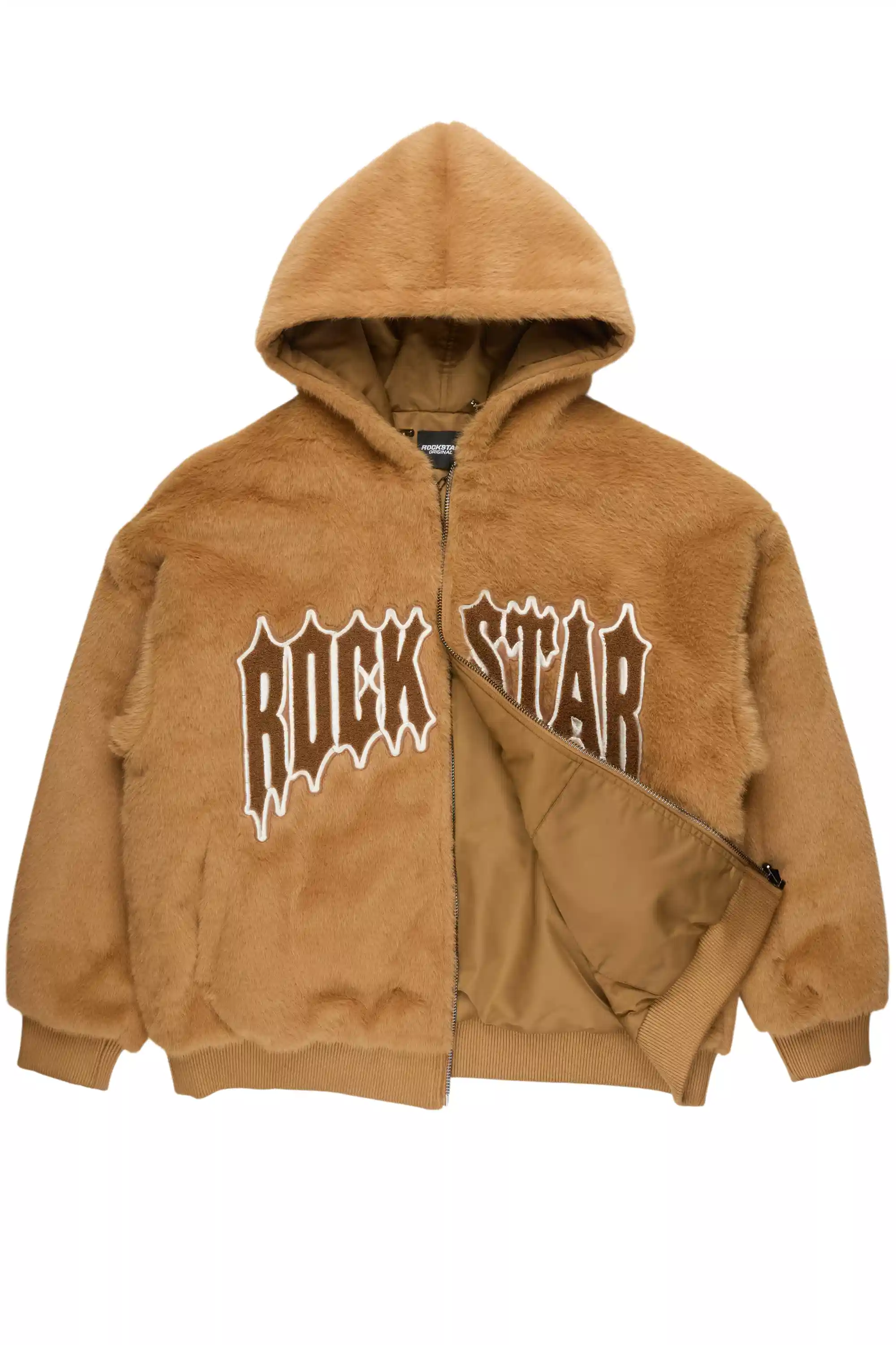 Iceevil Brown Fur Jacket - Image 2