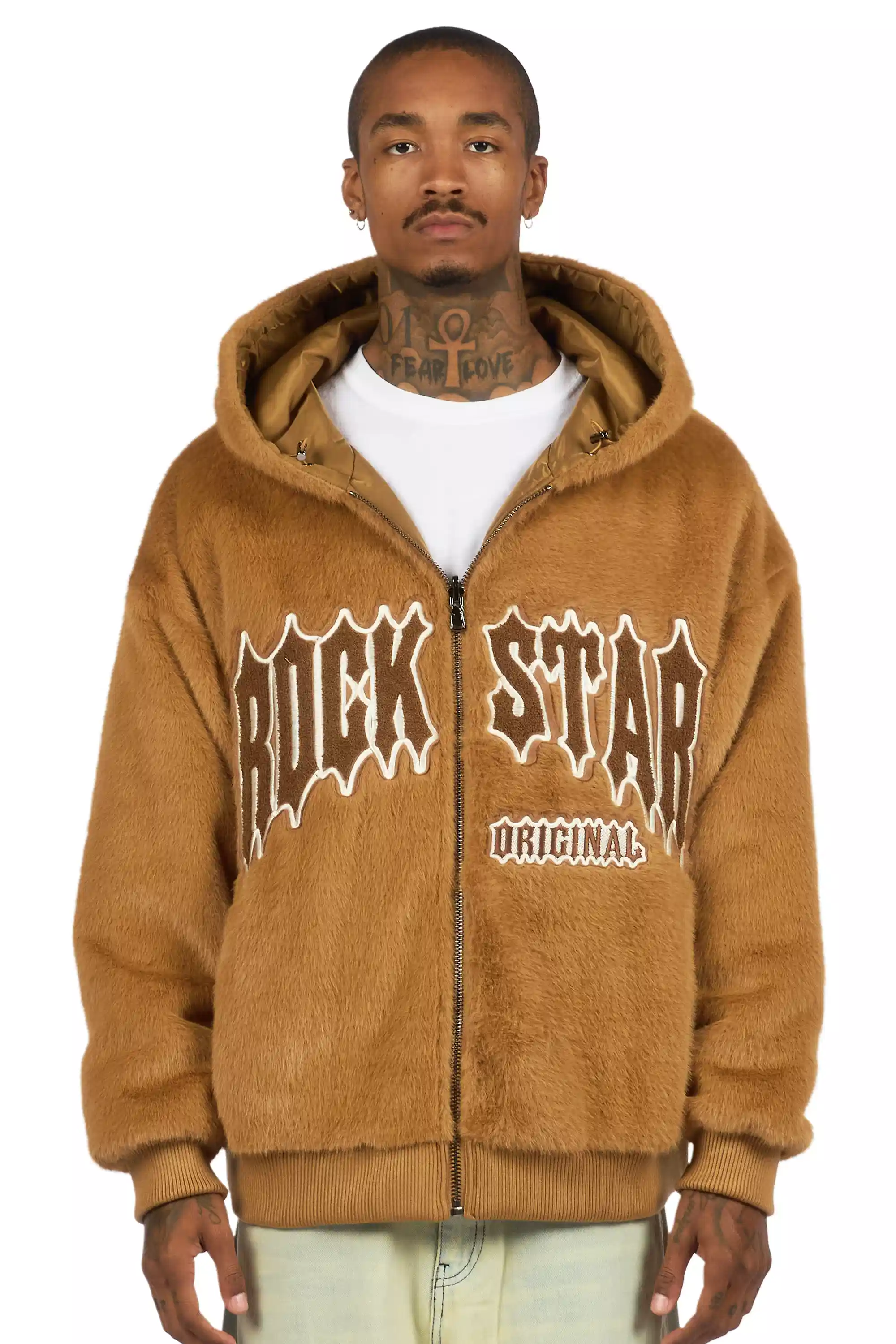 Iceevil Brown Fur Jacket - Image 3