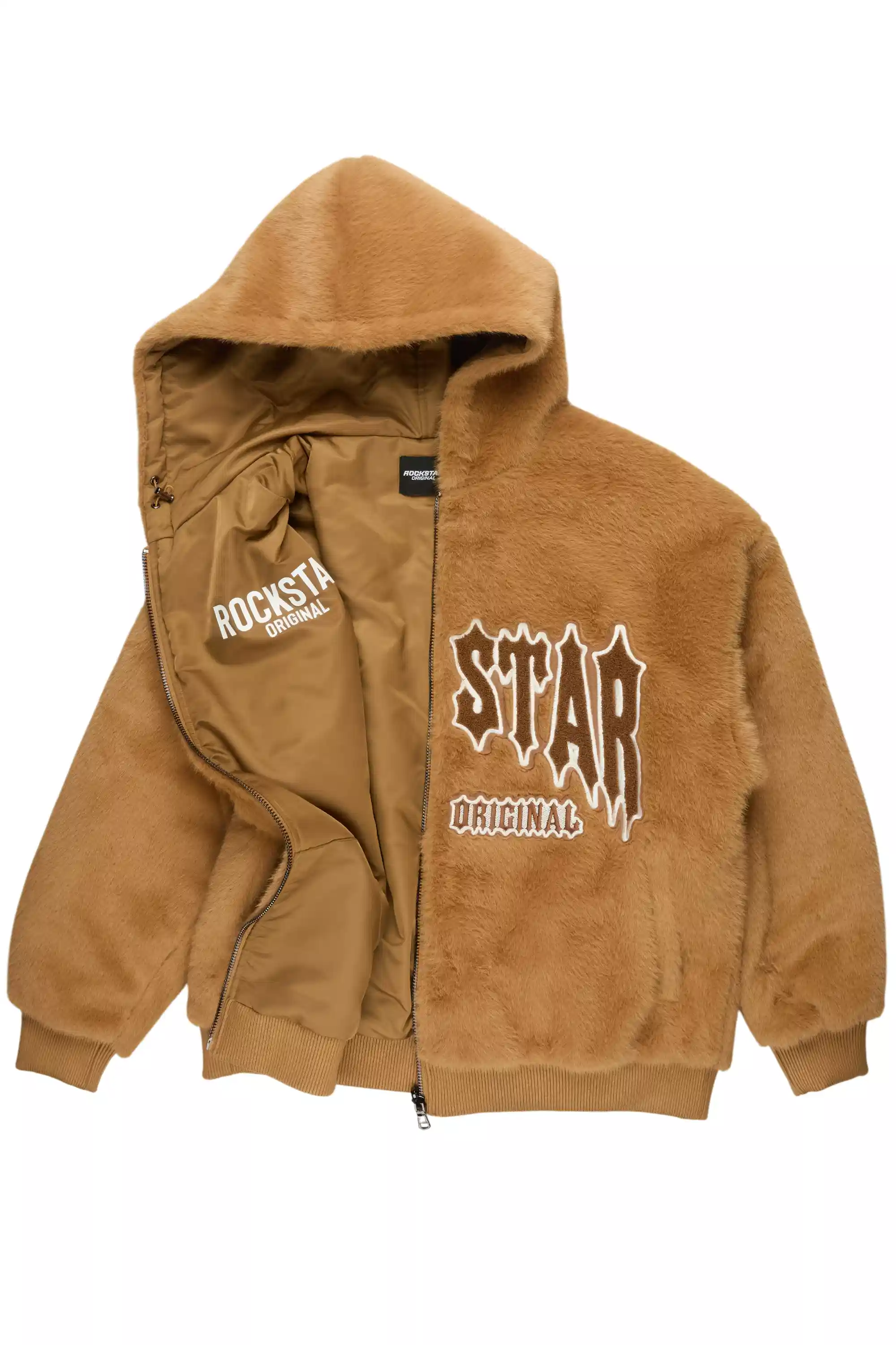 Iceevil Brown Fur Jacket - Image 9