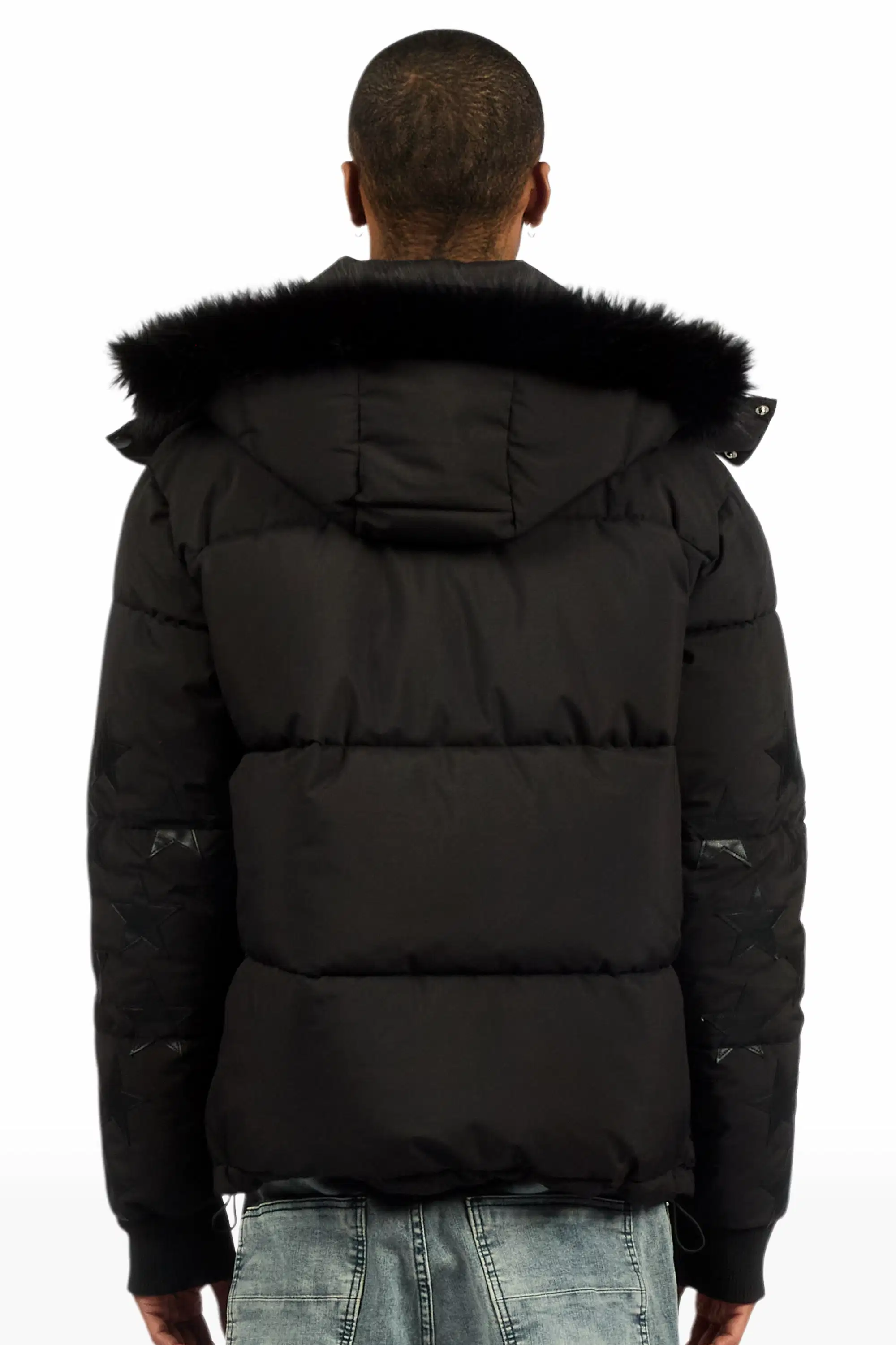 Starlane Black Puffer Jacket - Image 4