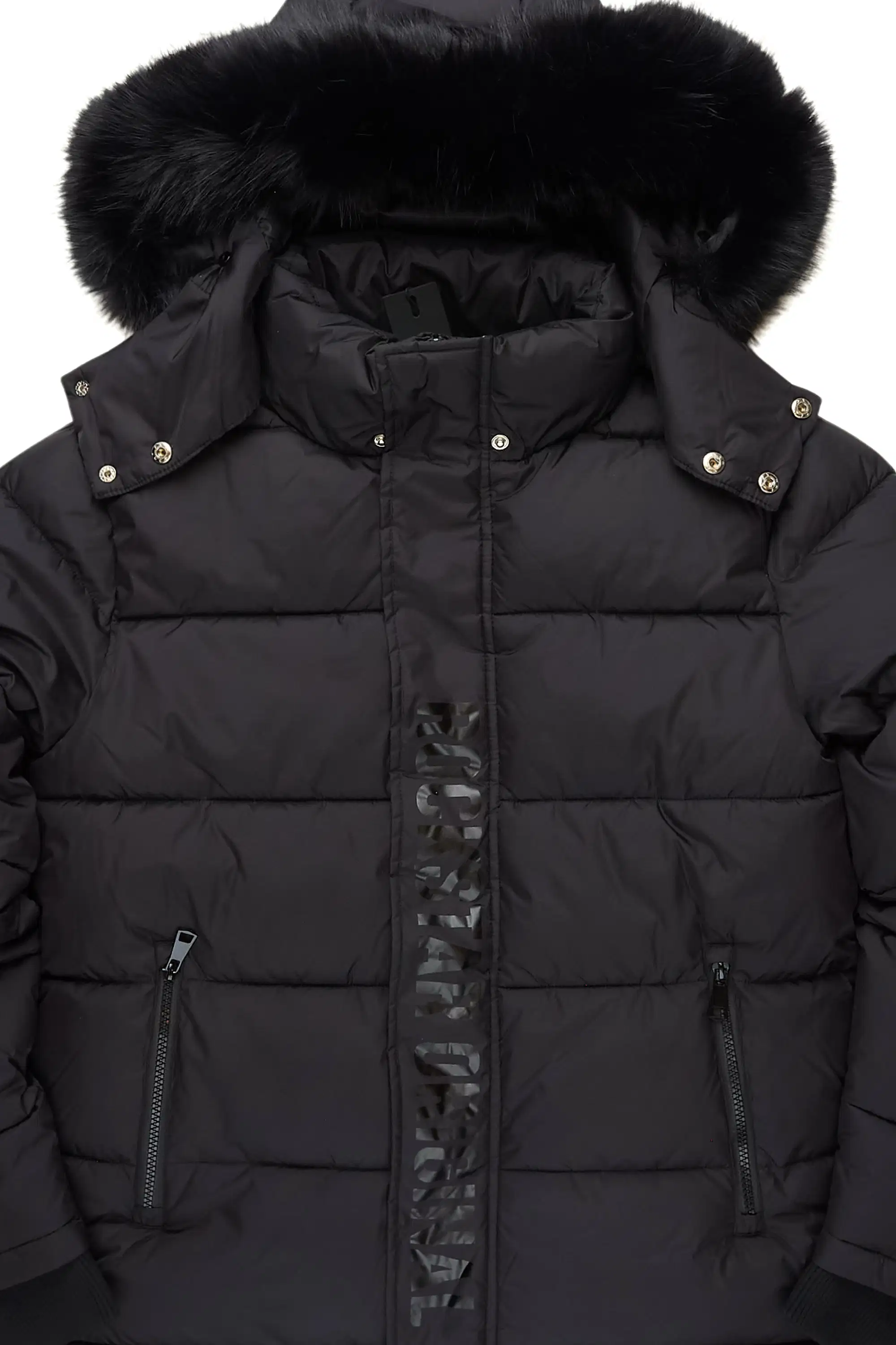 Frostbite Black/Black Puffer Jacket - Image 3