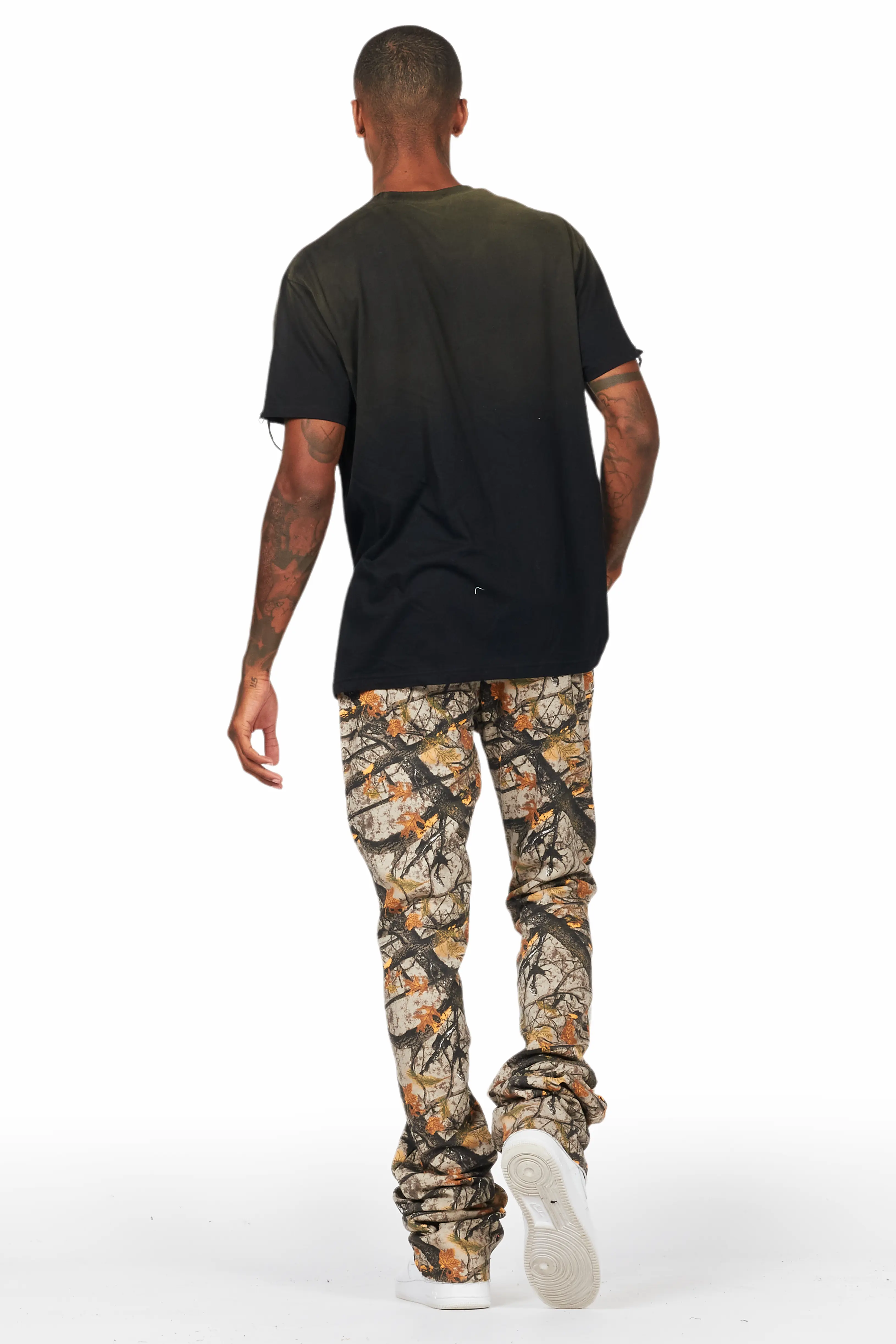 Bansi Tree Camo Super Stacked Trackpant - Image 5