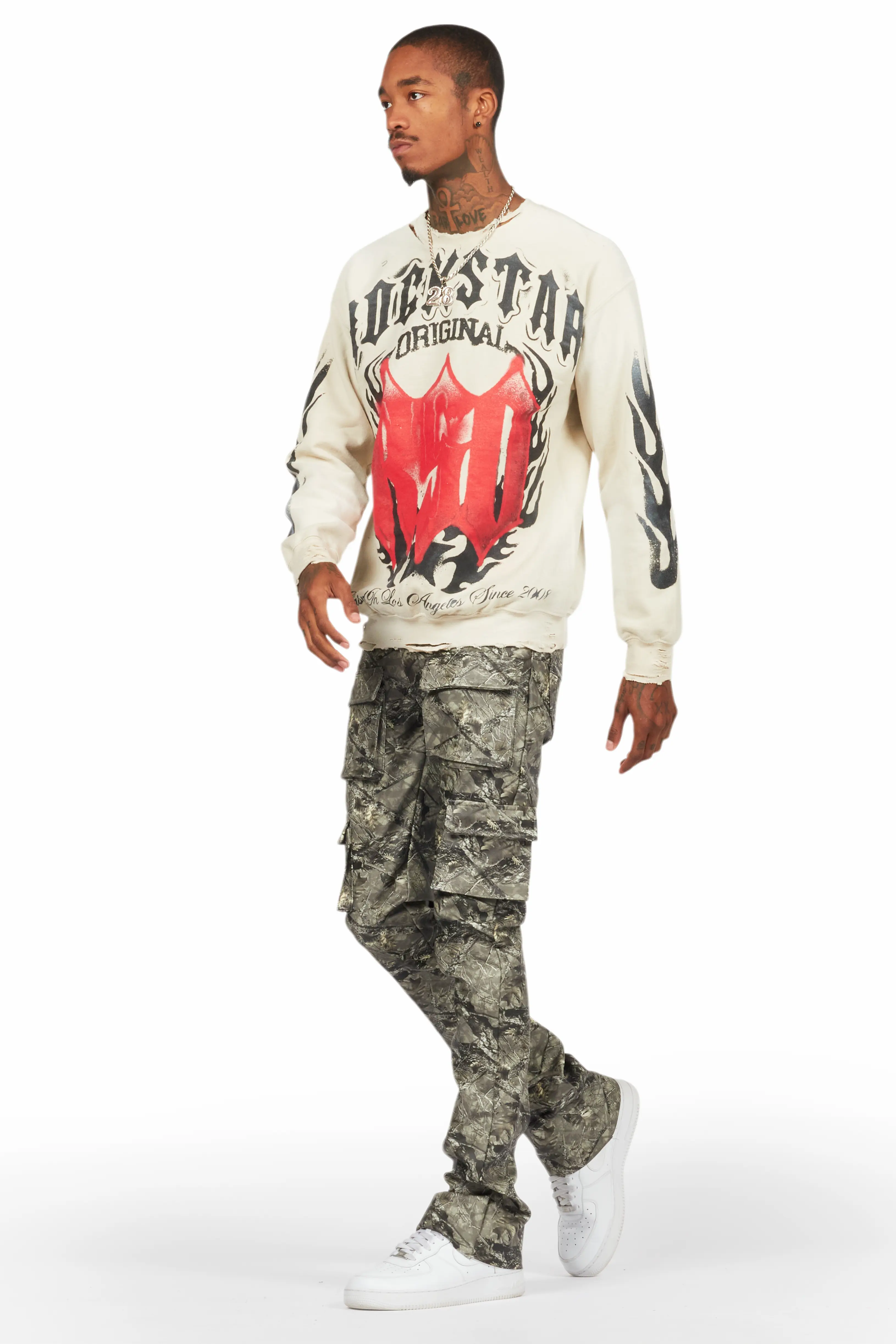 Khaza Tree Camo PU Leather Jean - Image 6