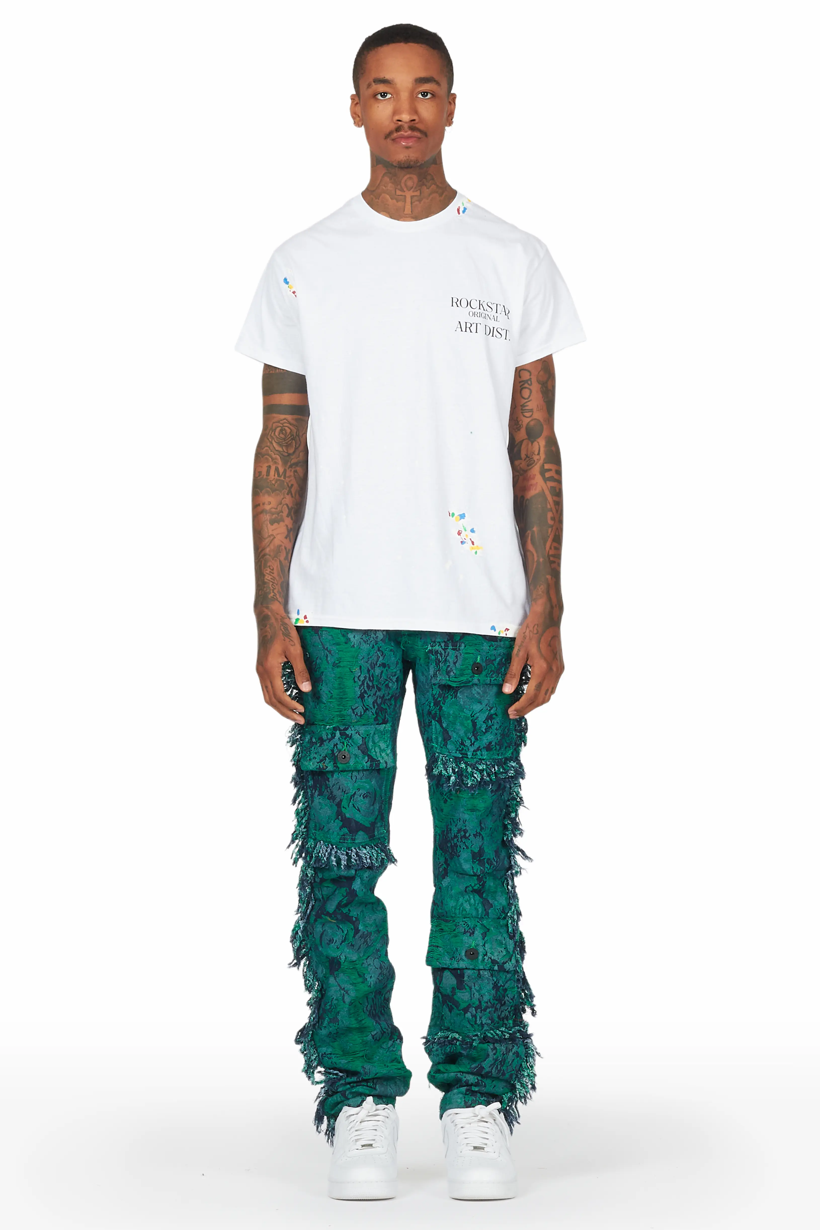 Kaleo Green Tapestry Pants - Image 3