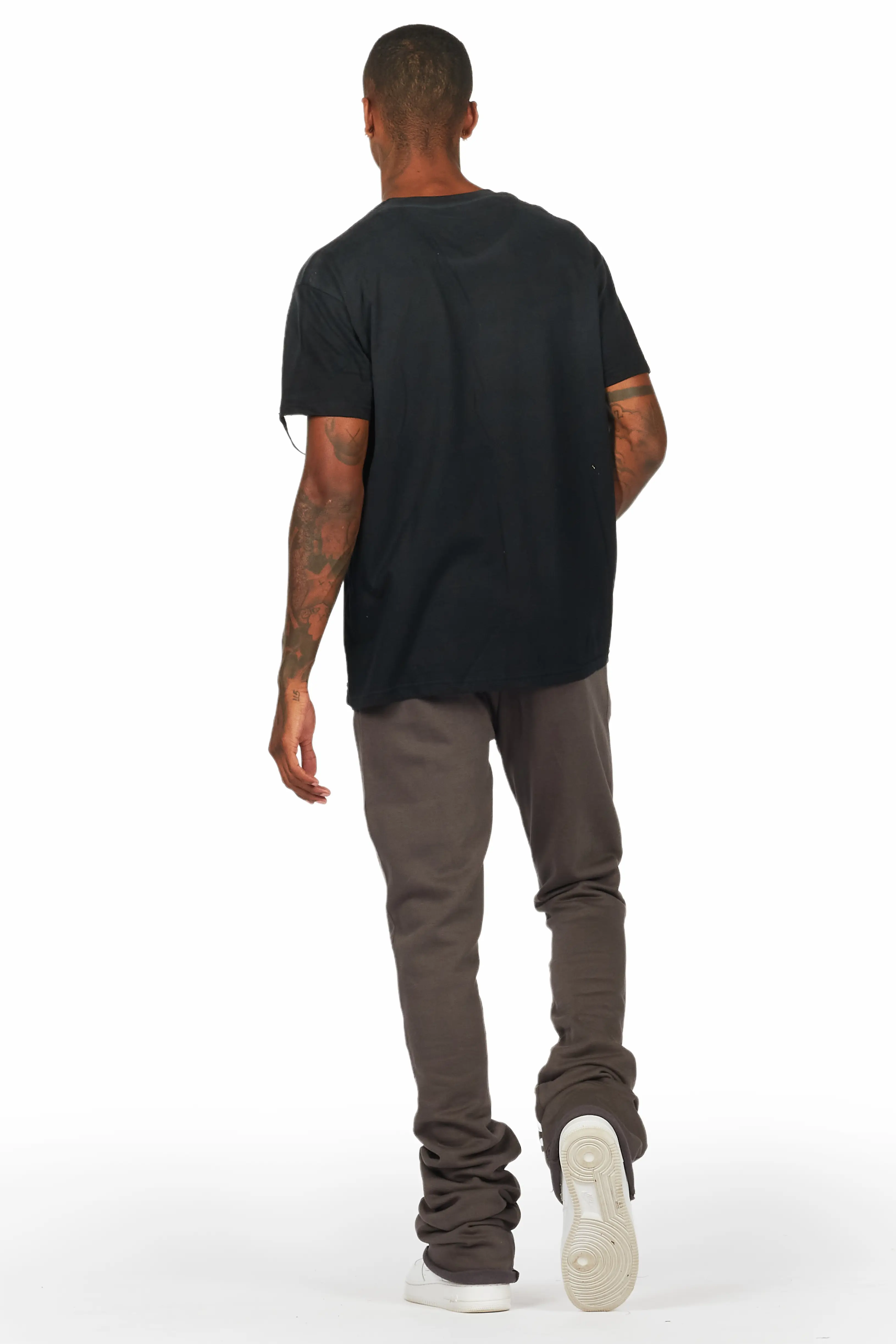 Callie Vintage Grey Super Stacked Flare Pants - Image 5