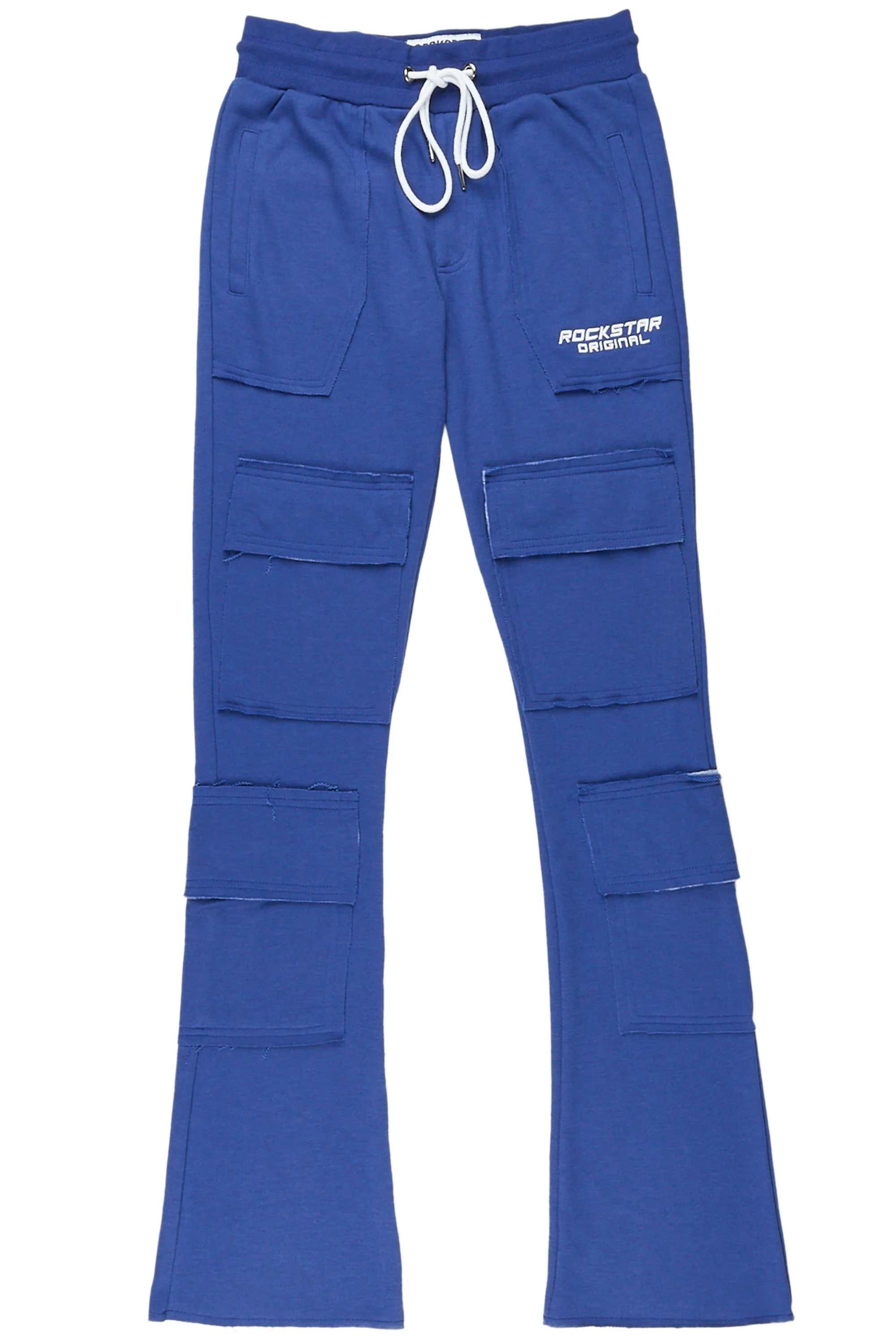 Ezekiel Royal Blue Stacked Flare Pant - Image 6