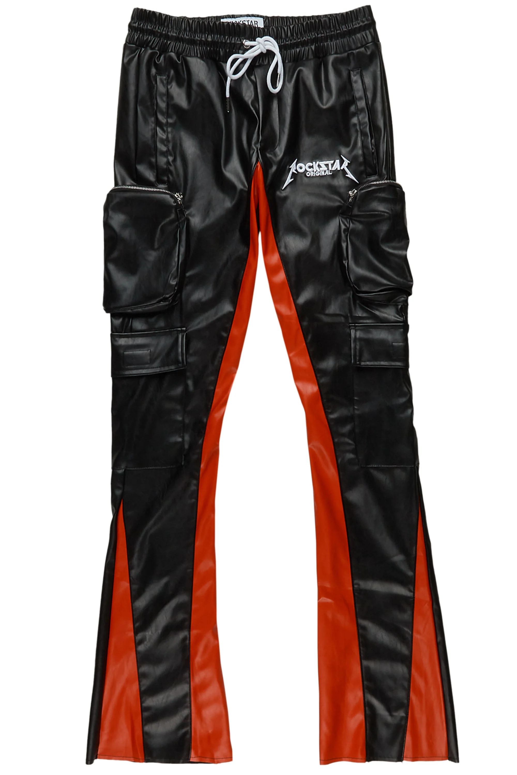 Lawson Black/Red Stacked Flare Pants - Image 2