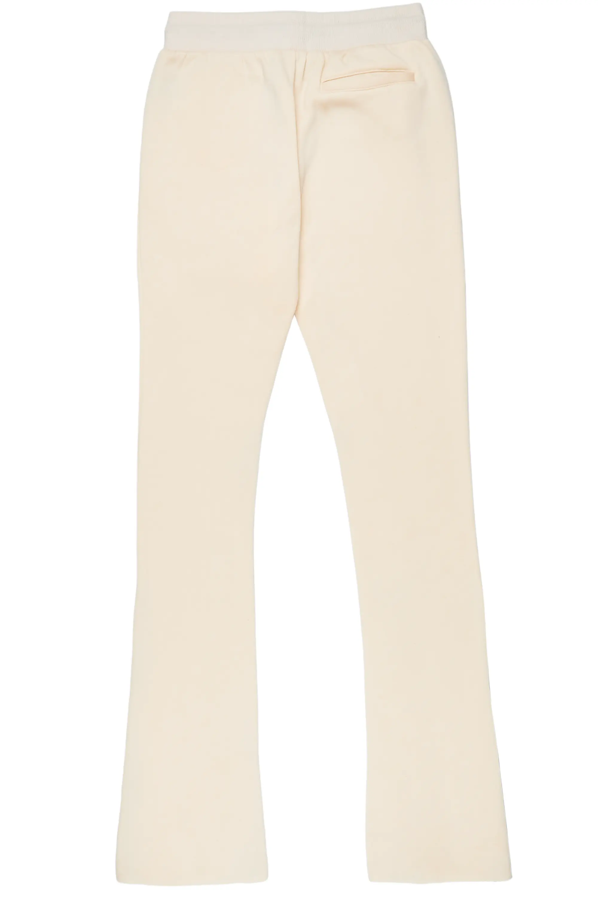 Everest Beige Stacked Flare Track Pant - Image 9