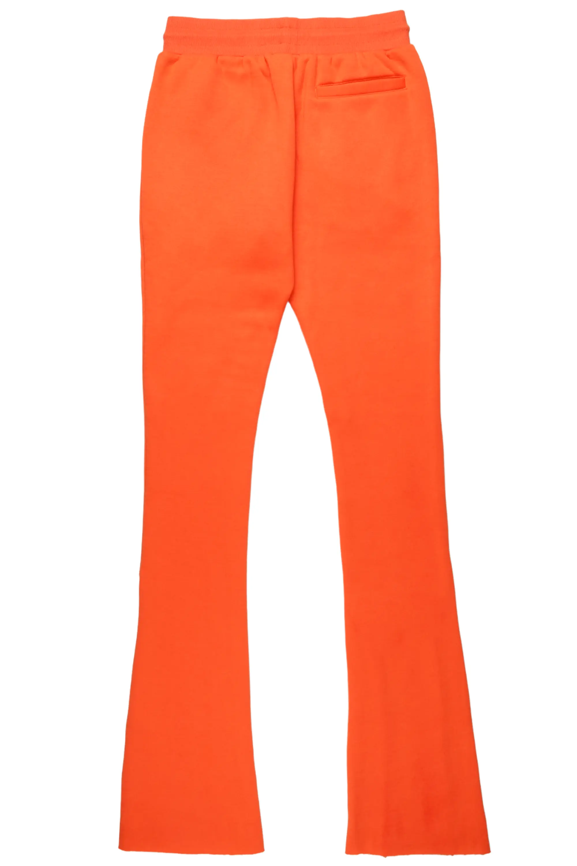 Everest Orange Stacked Flare Track Pant - Image 8