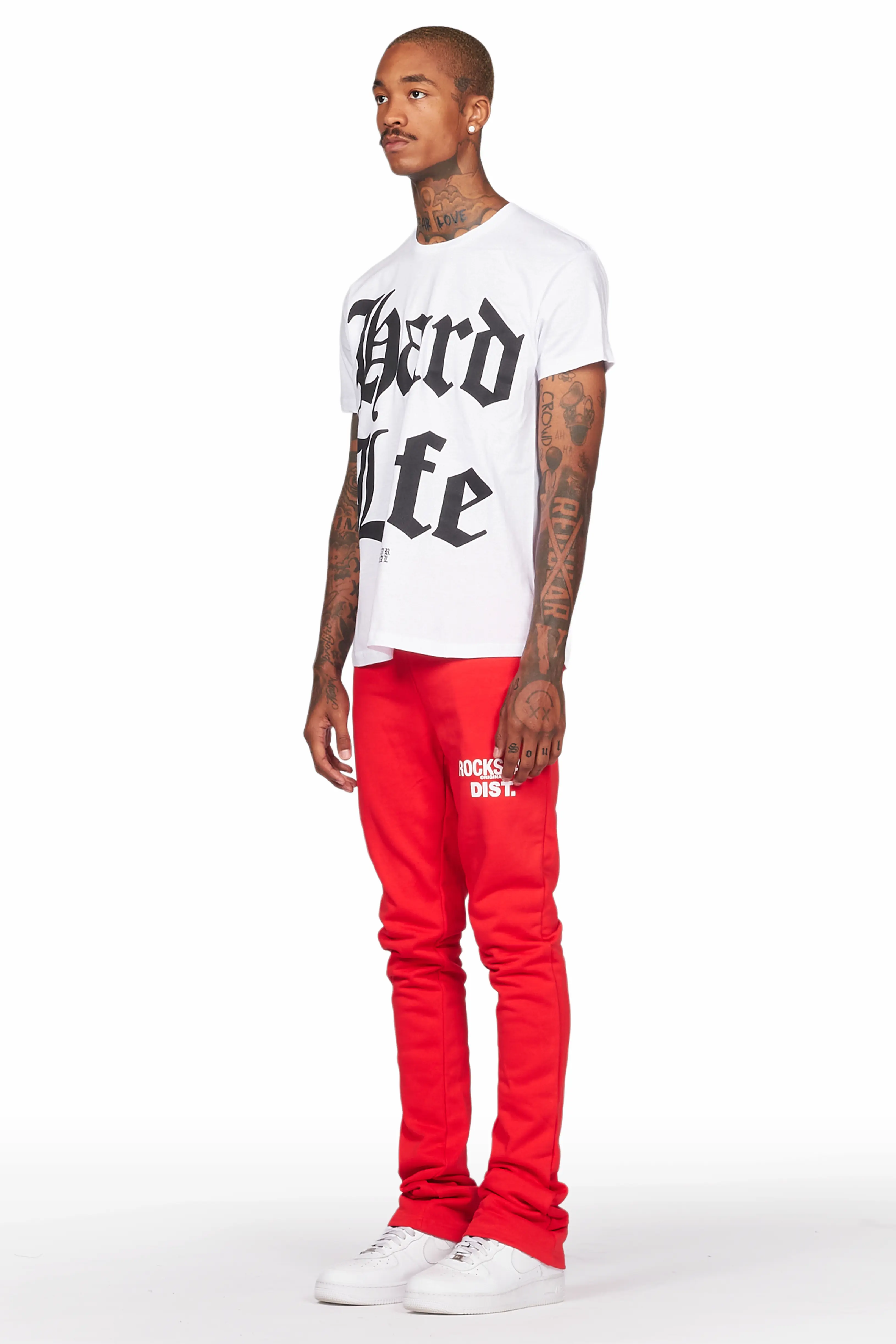 Alpine Red Stacked Flare Pant - Image 6