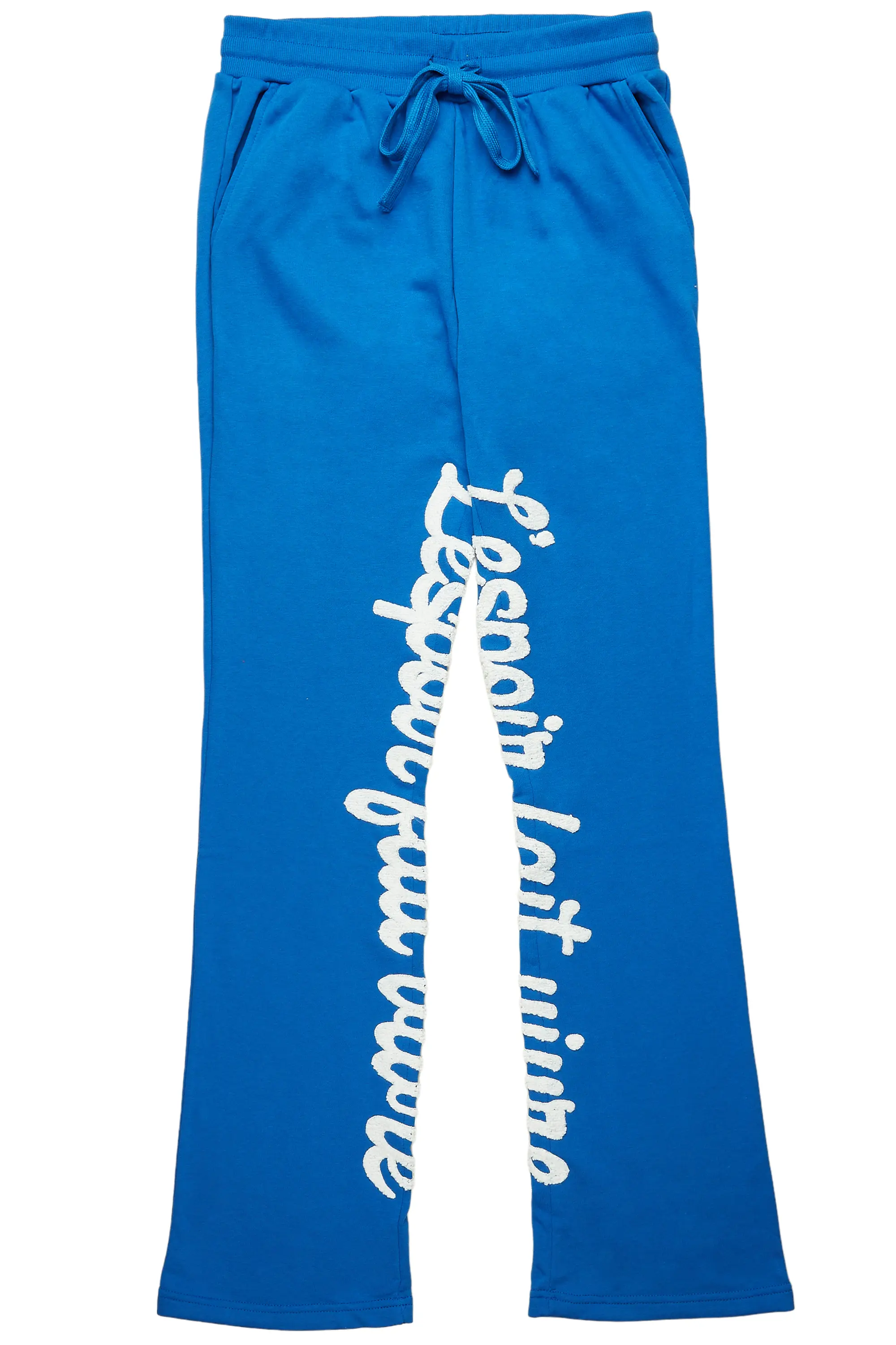 Tejas Royal Blue Stacked Flare Pants - Image 2