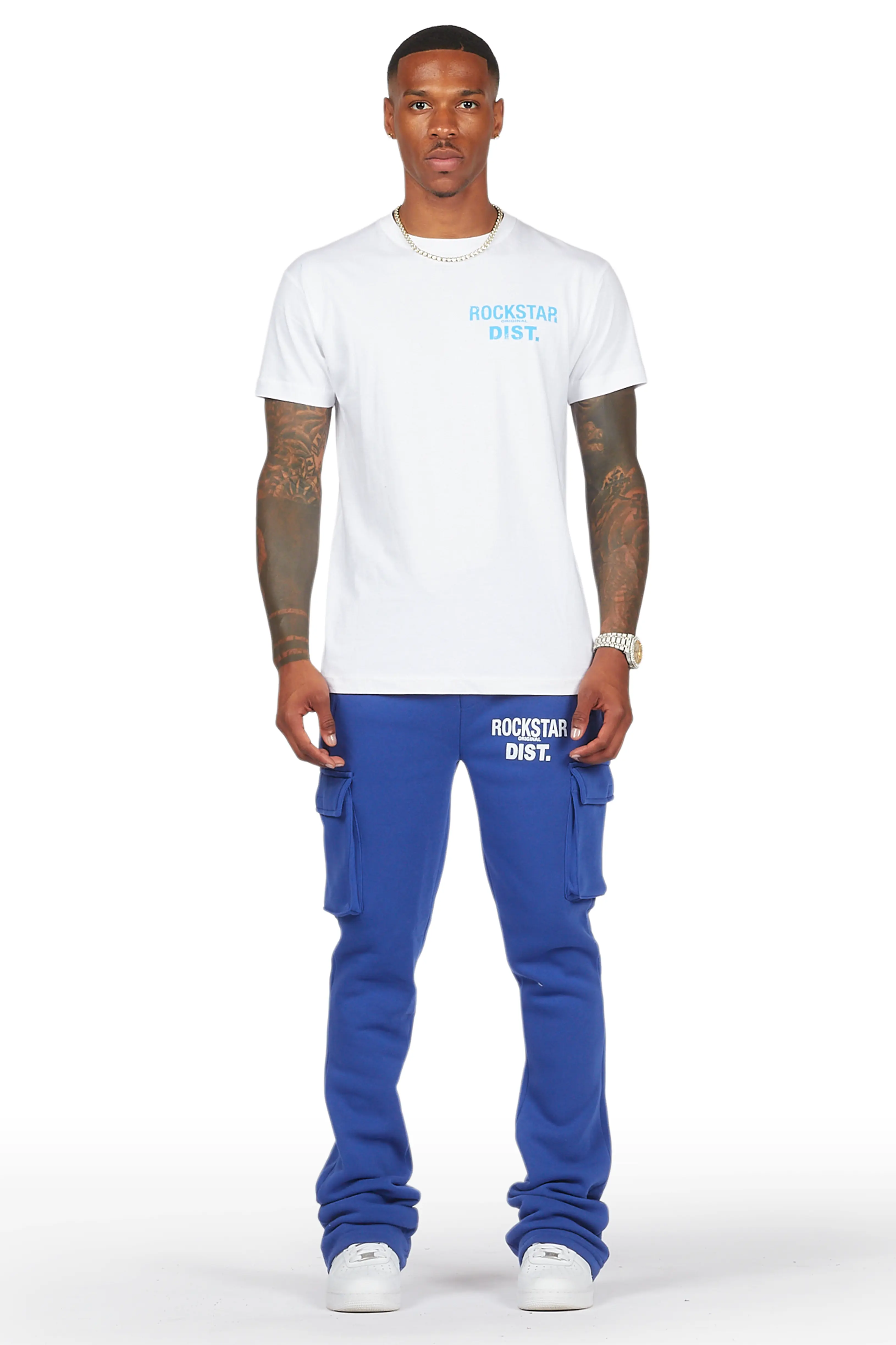 Alpine Royal Stacked Flare Cargo Pant - Image 3