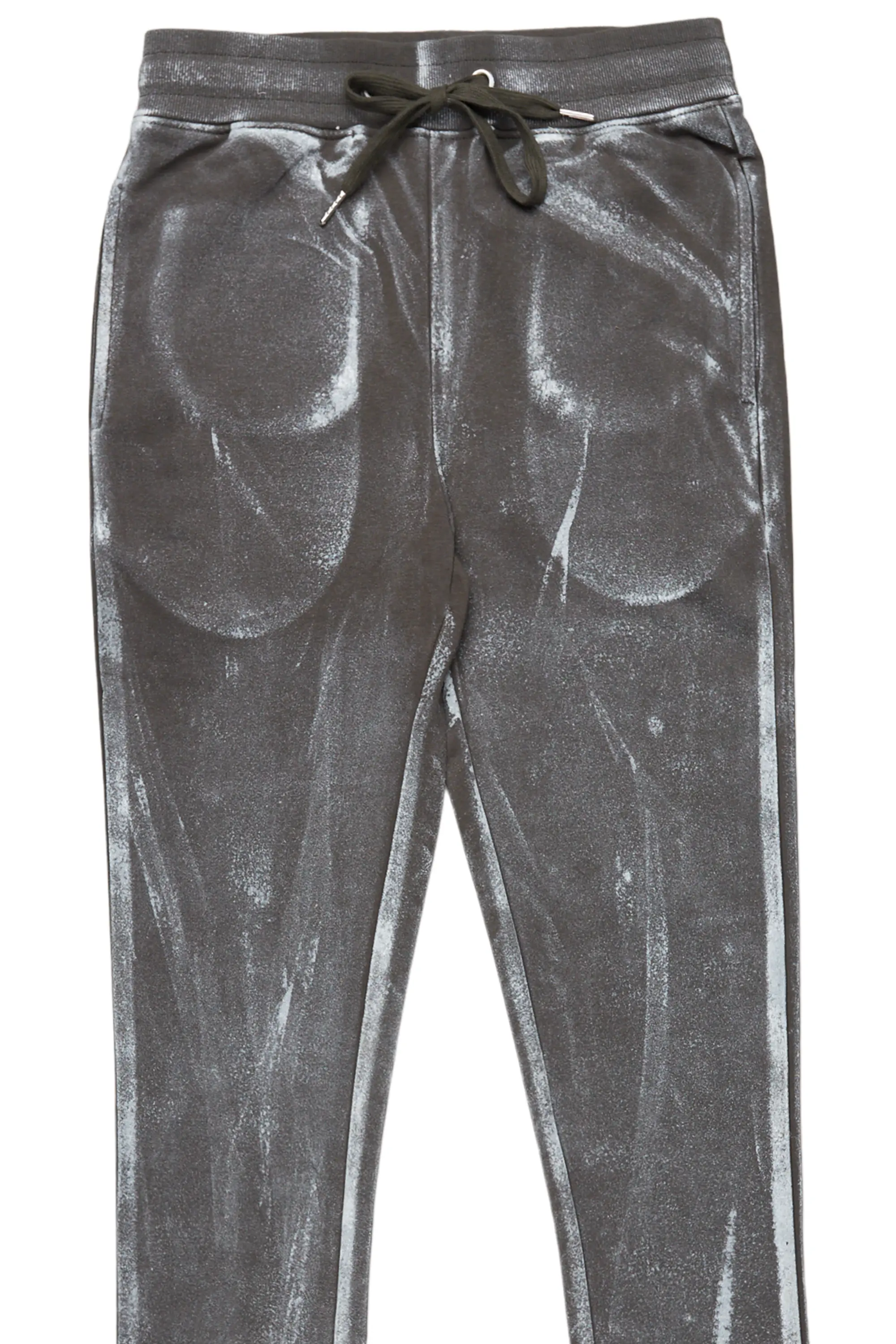 Barto Olive Painter Stacked Flare Pants - Image 8